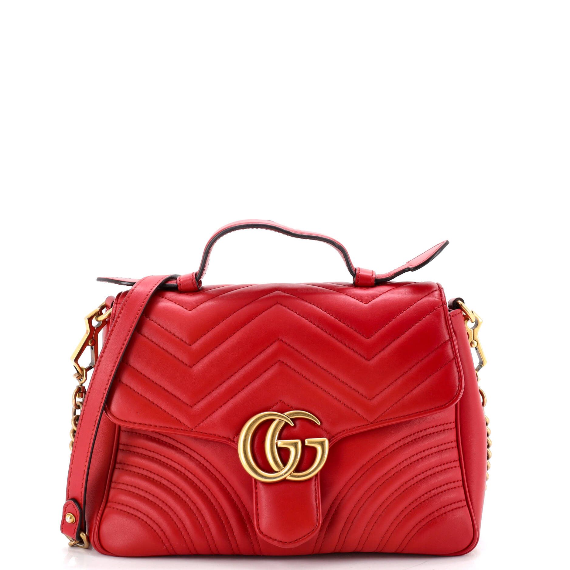 Gucci GG Marmont Top Handle Flap Bag Size ONE SIZE - 1 Thumbnail