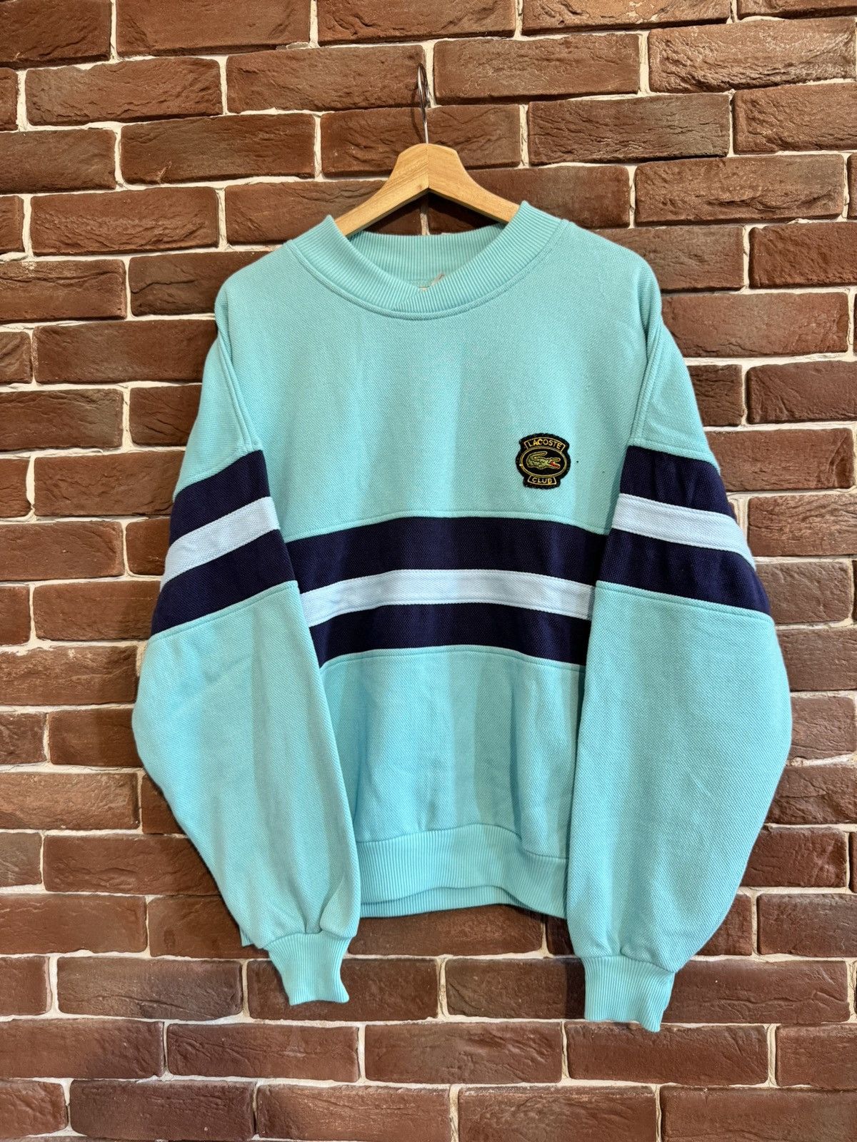Lacoste Vintage 80s Lacoste Club Crocodile Crewneck Rare Casual Size US L / EU 52-54 / 3 - 1 Thumbnail