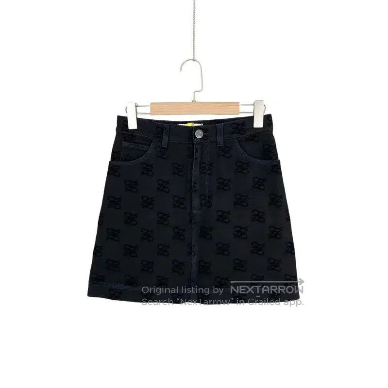 Fendi Fendi Black Cotton Women's Skirt . Size 28" / US 6 / IT 42 - 1 Thumbnail
