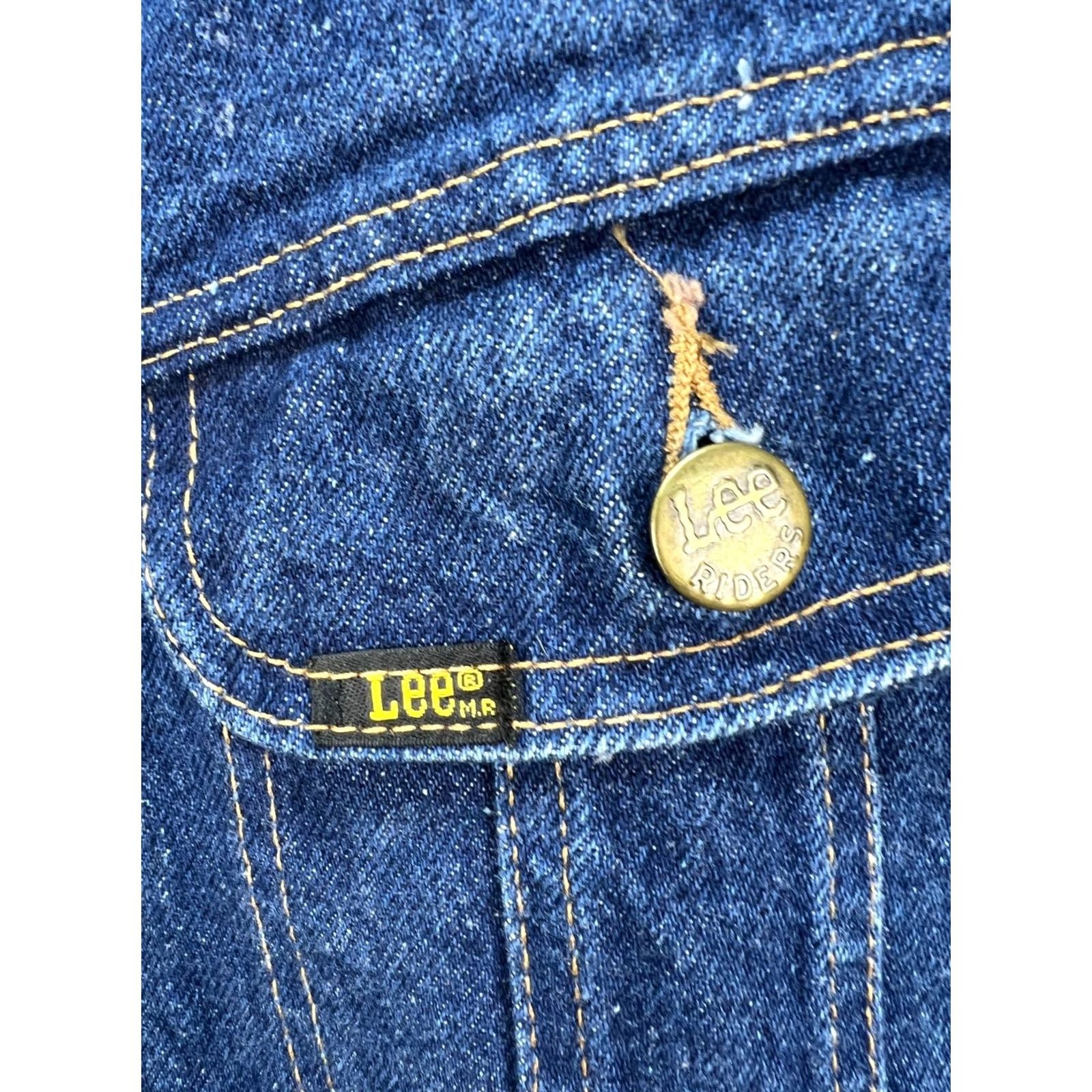 Lee VINTAGE Lee Storm Rider Denim Jacket Blanket Lined USA Made 48 Long Blue Denim Jacket Mens Jacket LEE Storm Rider Size US M / EU 48-50 / 2 - 8 Thumbnail