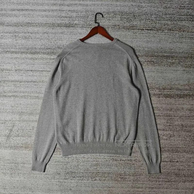 Versace Versace Gray Cotton Embroidered Pullover Sweater . Size US XL / EU 56 / 4 - 2 Thumbnail