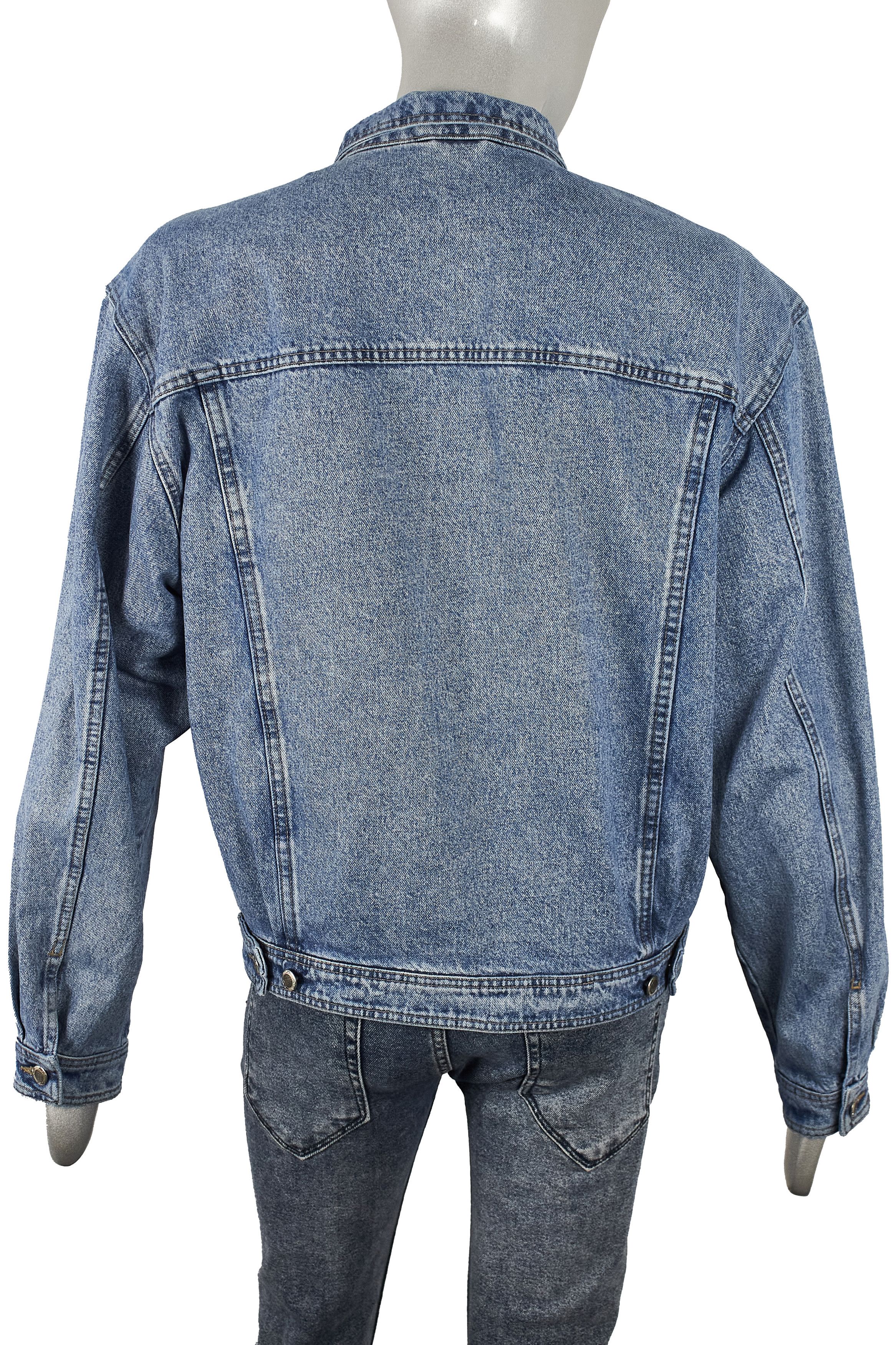 Vintage Rare vintage men's blue trucker denim jacket Pioneer Size US L / EU 52-54 / 3 - 5 Thumbnail