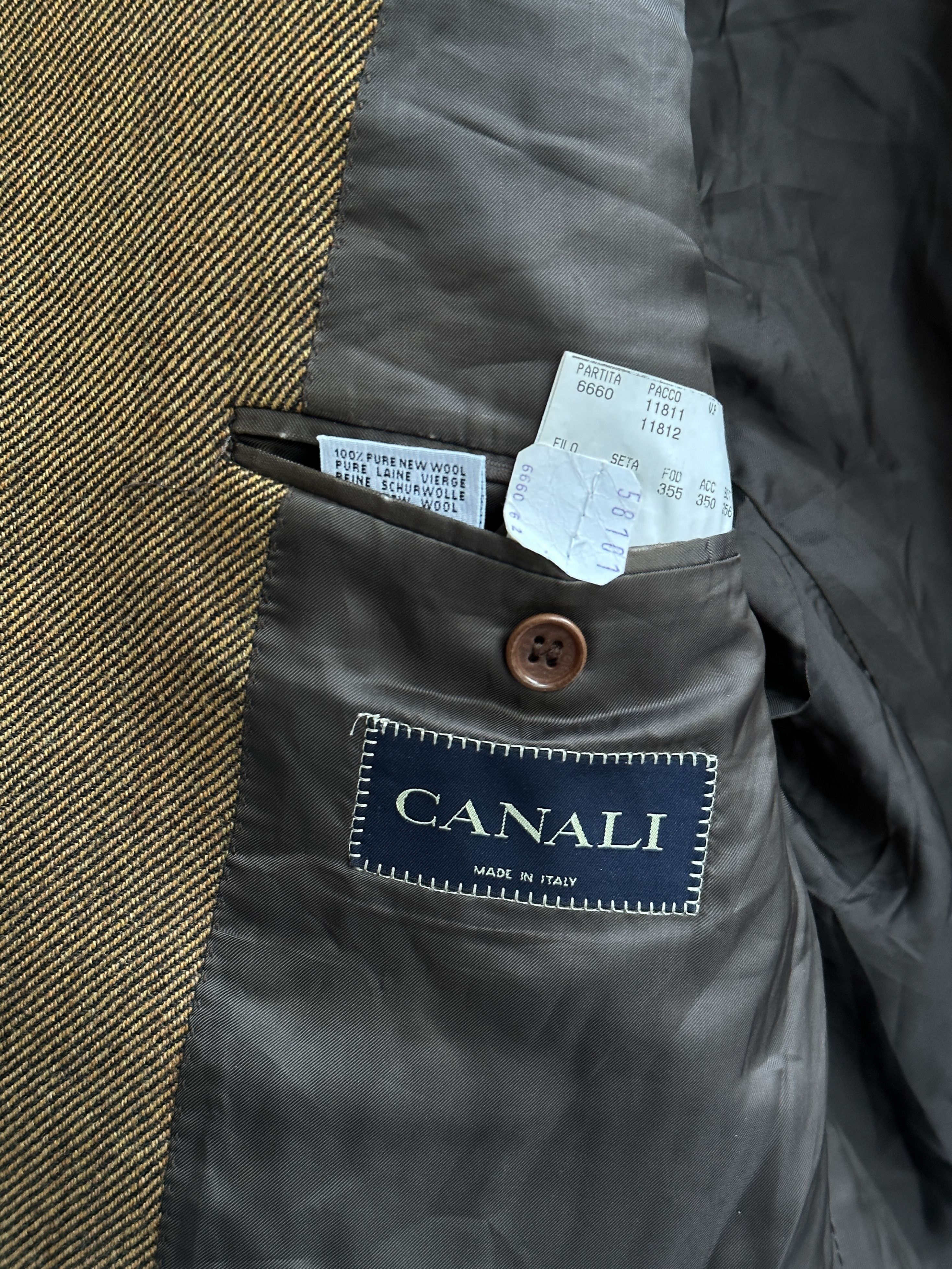 Canali × Vintage Vintage Canali Blazer Jacket Size 42R - 9 Thumbnail
