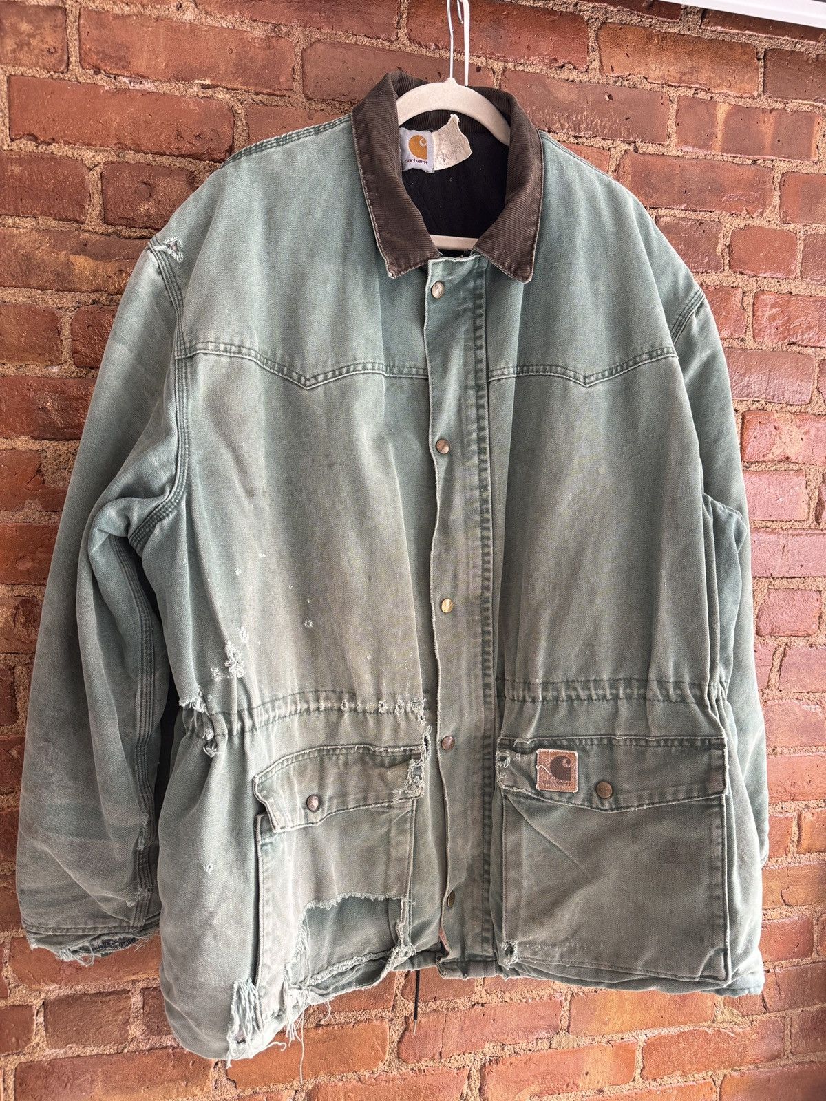 Carhartt Carhartt Green Faded Thrashed Size US XL / EU 56 / 4 - 8 Thumbnail