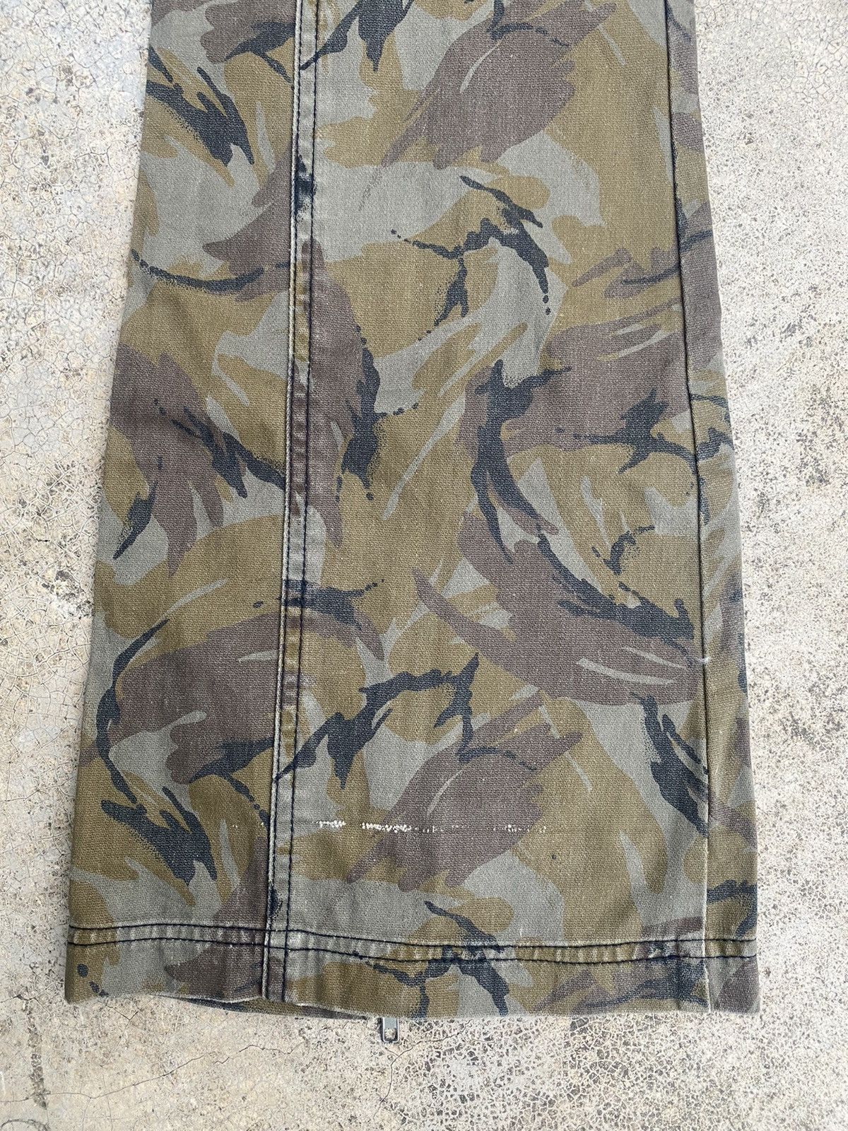 Japanese Brand Flare Jeans Algonquins Camo Zipper Bootcut Size US 31 - 17 Thumbnail