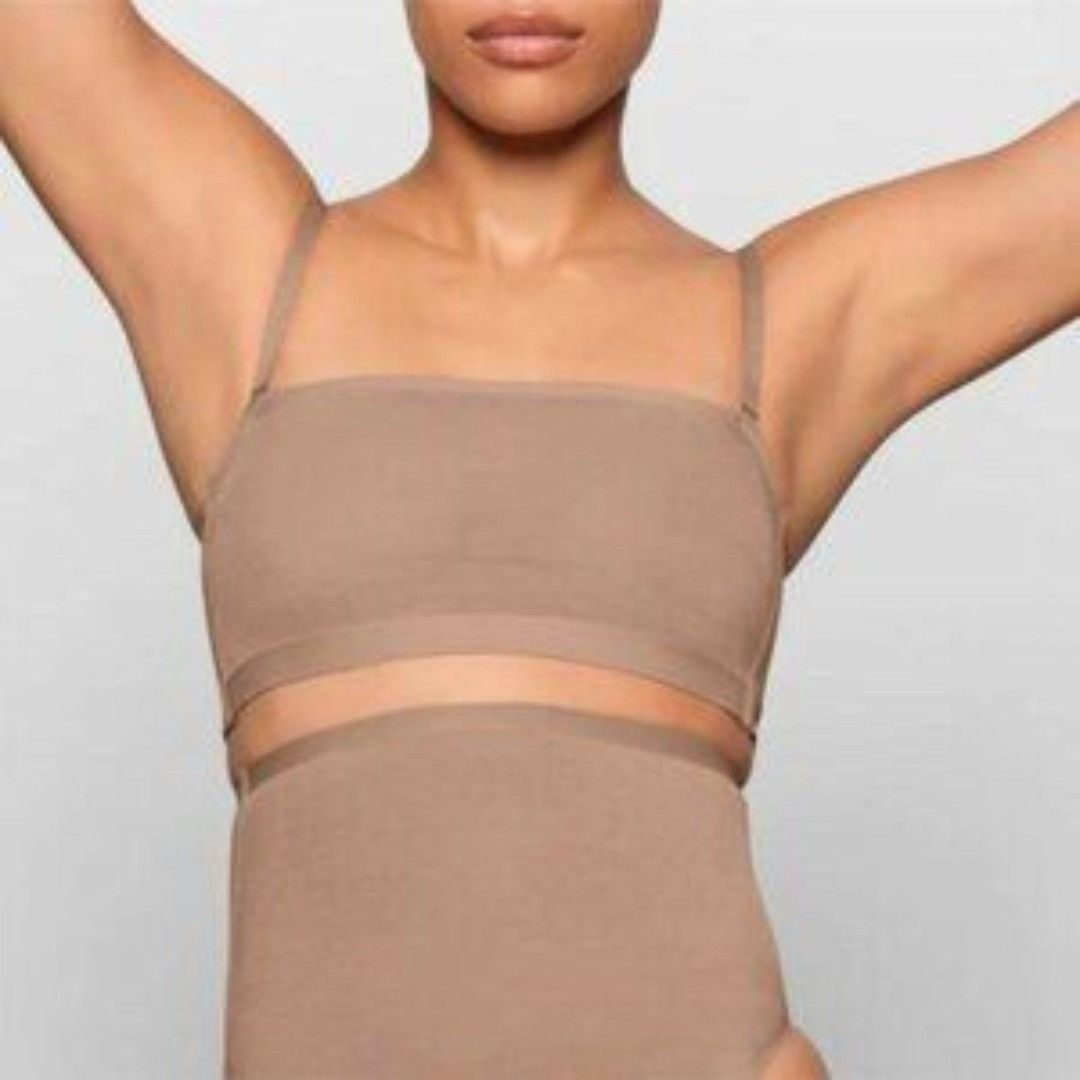 SKIMS SKIMS Sheer Sculpt Mesh Bandeau Bralette Multi-Way Adj Strap Size S / US 4 / IT 40 - 5 Thumbnail