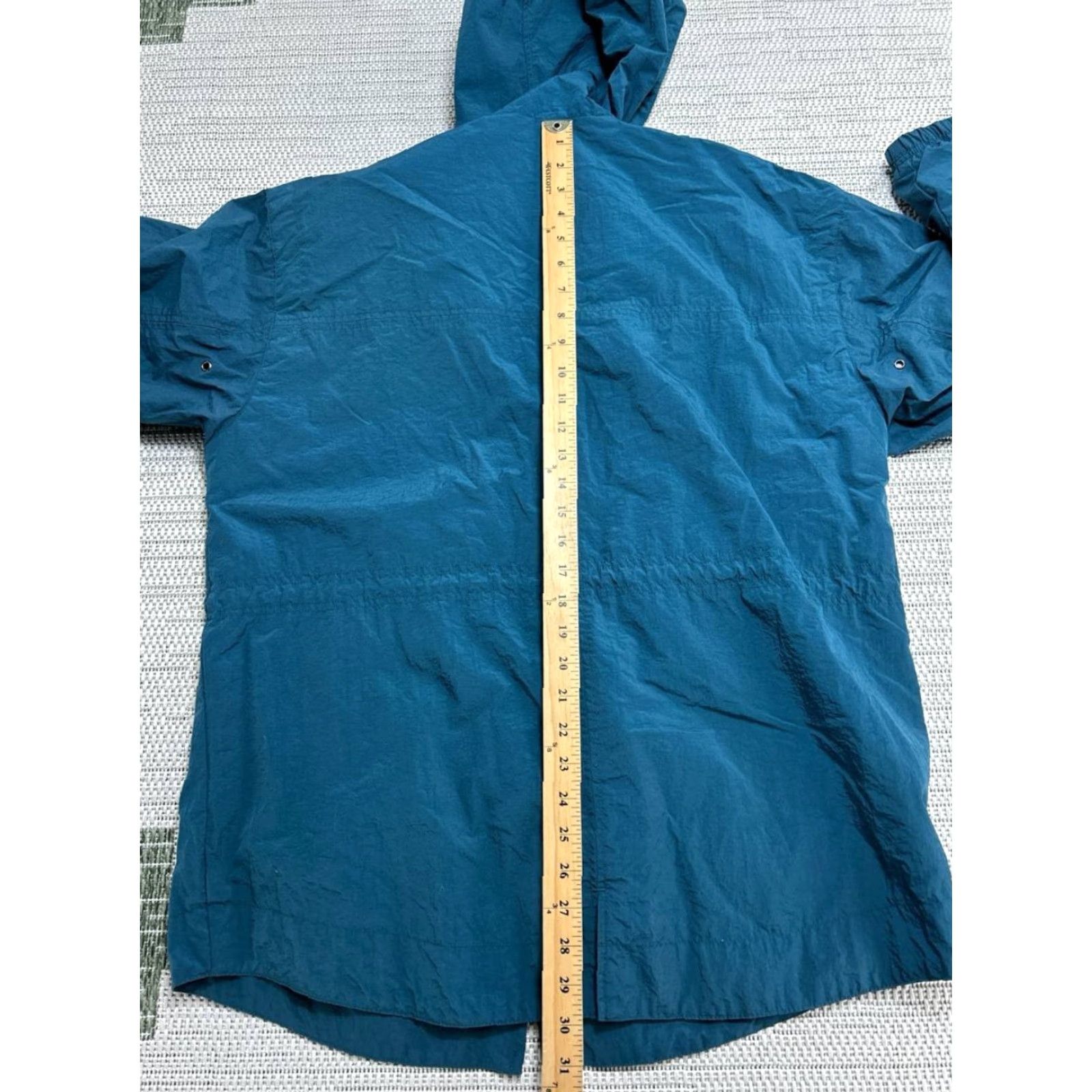 Nike VINTAGE Nike Windbreaker Jacket Womens 10 Blue Nylon Embroidered Logo Full Zip Size L / US 10 / IT 46 - 4 Thumbnail