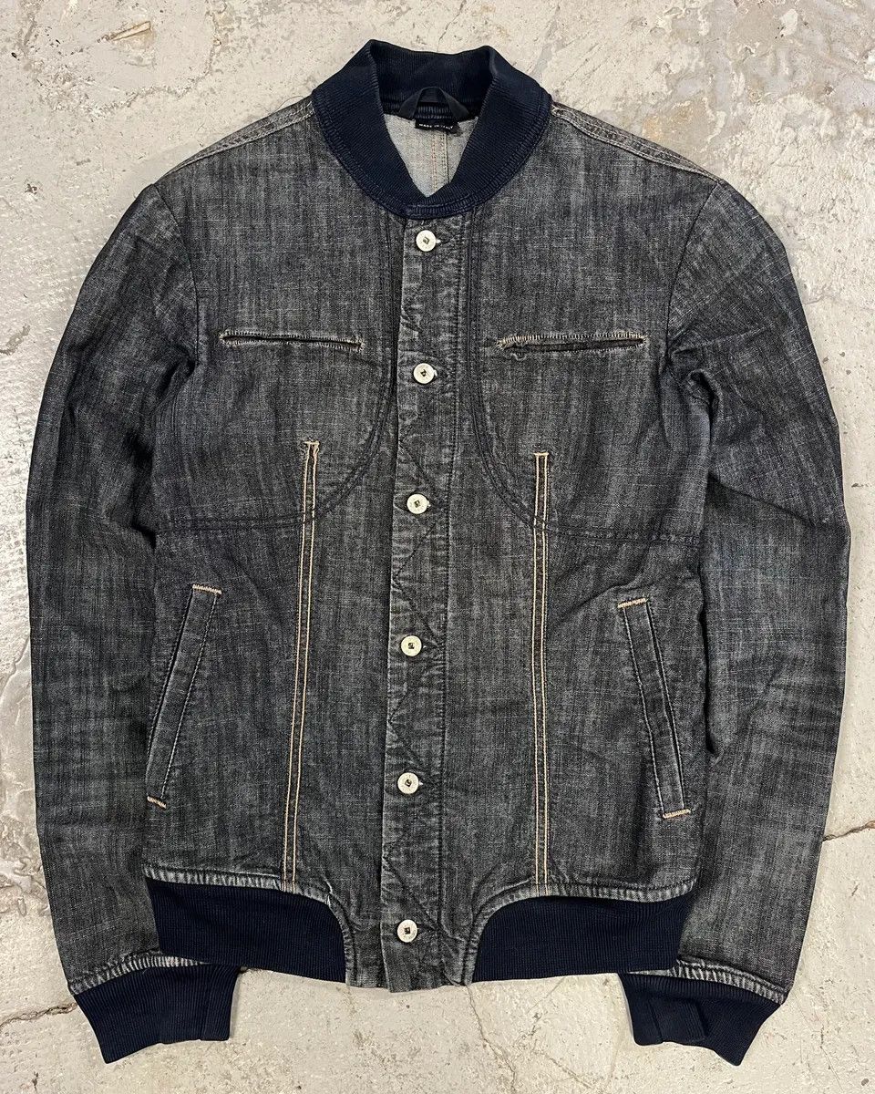 Marithe + Francois Girbaud 2000s Marithé + François Girbaud Buttoned Denim Jacket Size S / US 4 / IT 40 - 1 Thumbnail