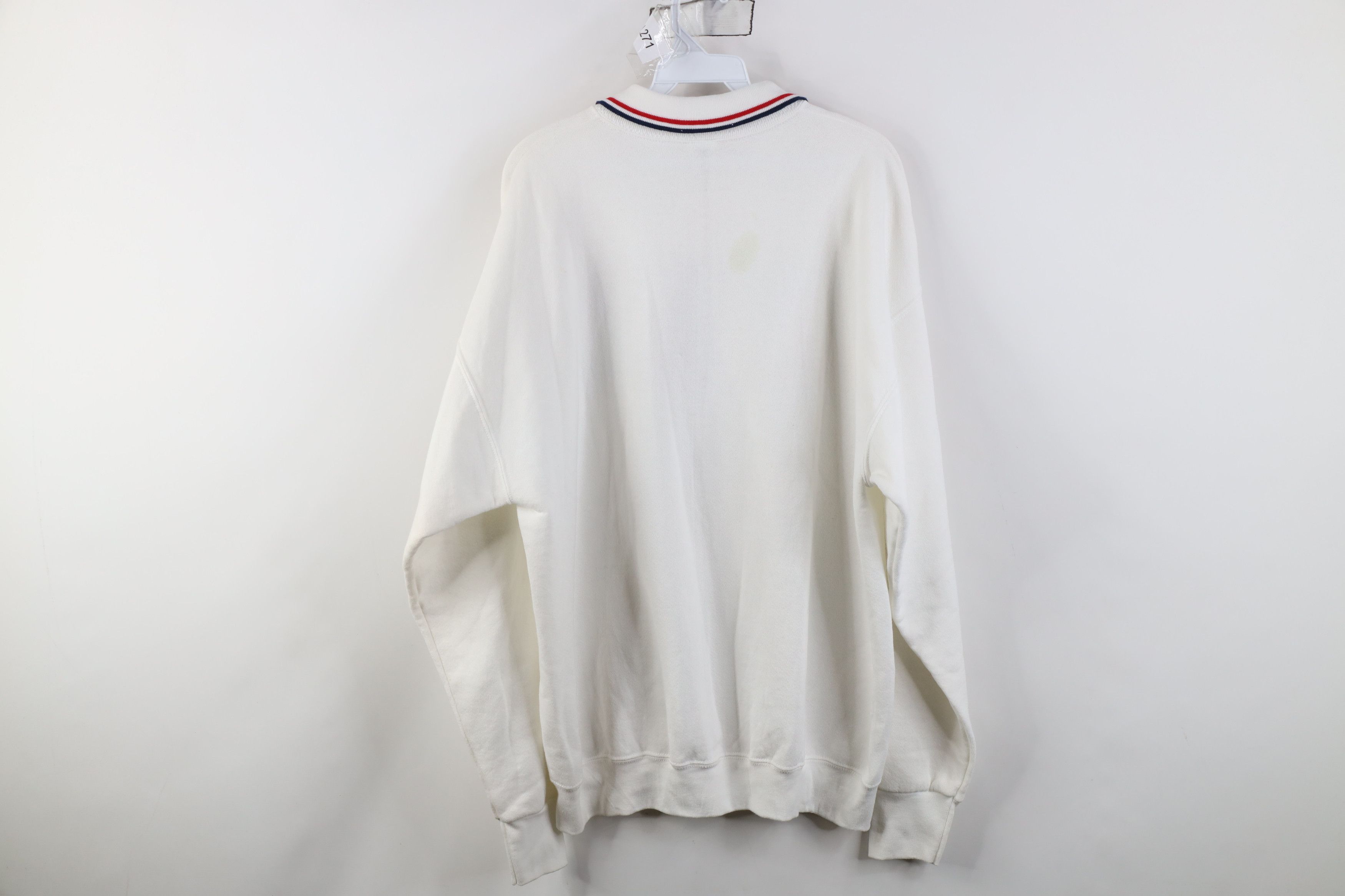 Vintage Vintage 90s Streetwear Sailing Sailboat Collared Sweatshirt Size US XL / EU 56 / 4 - 12 Thumbnail