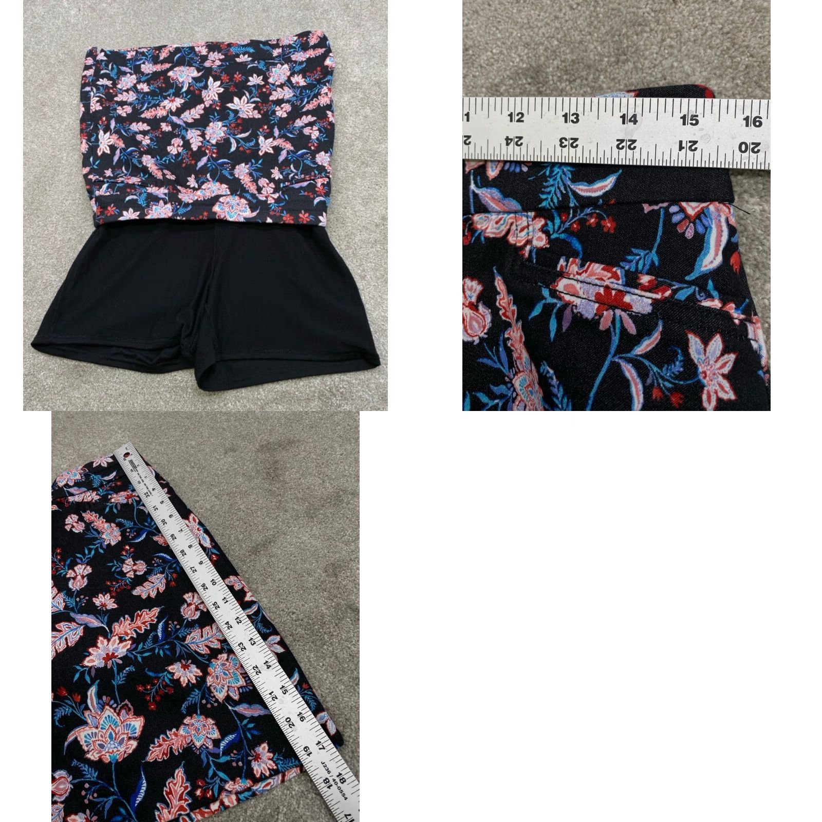 Croft & Barrow Croft & Barrow Skort 6 Reg. Blue Floral Pockets Stretch Golf Tennis Pickleball Skort Women Adult 6 Multicolor Clothing Size 28" / US 6 / IT 42 - 8 Thumbnail