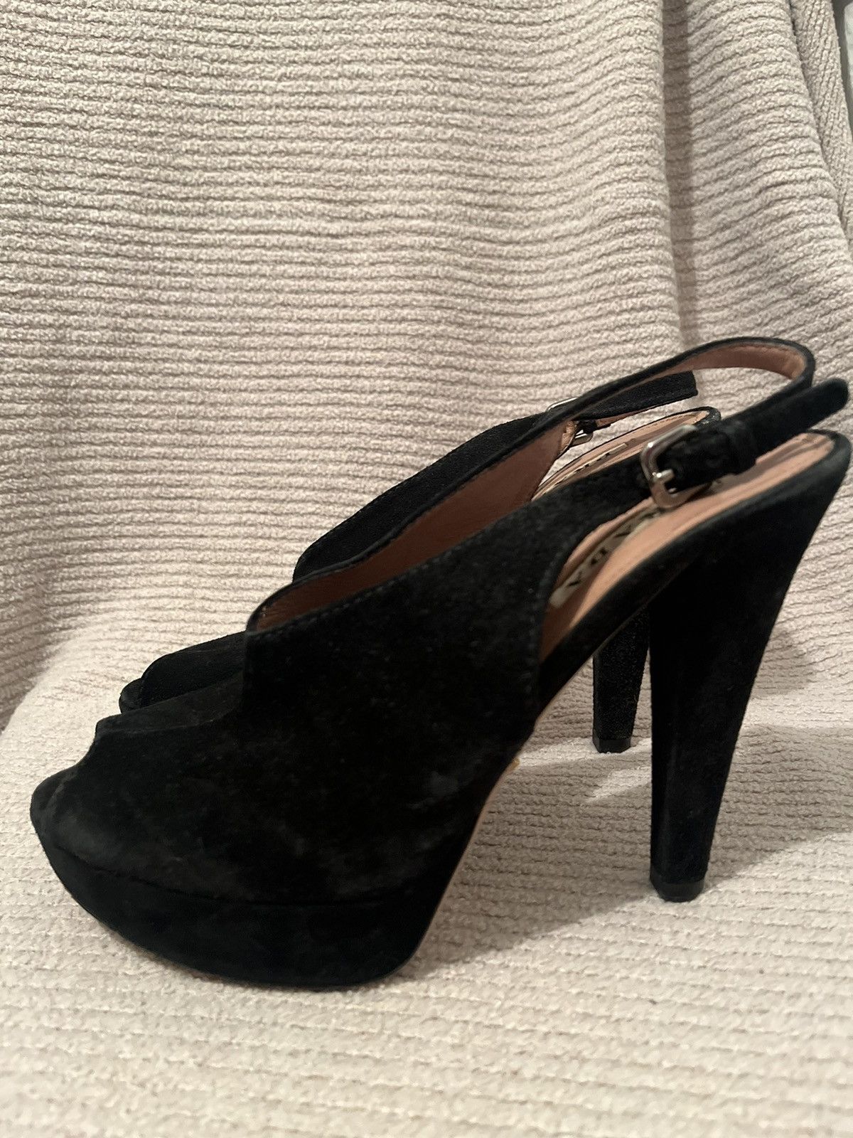 Prada Prada Nero Black Suede Stilettos. Size US 6.5 / IT 36.5 - 15 Thumbnail