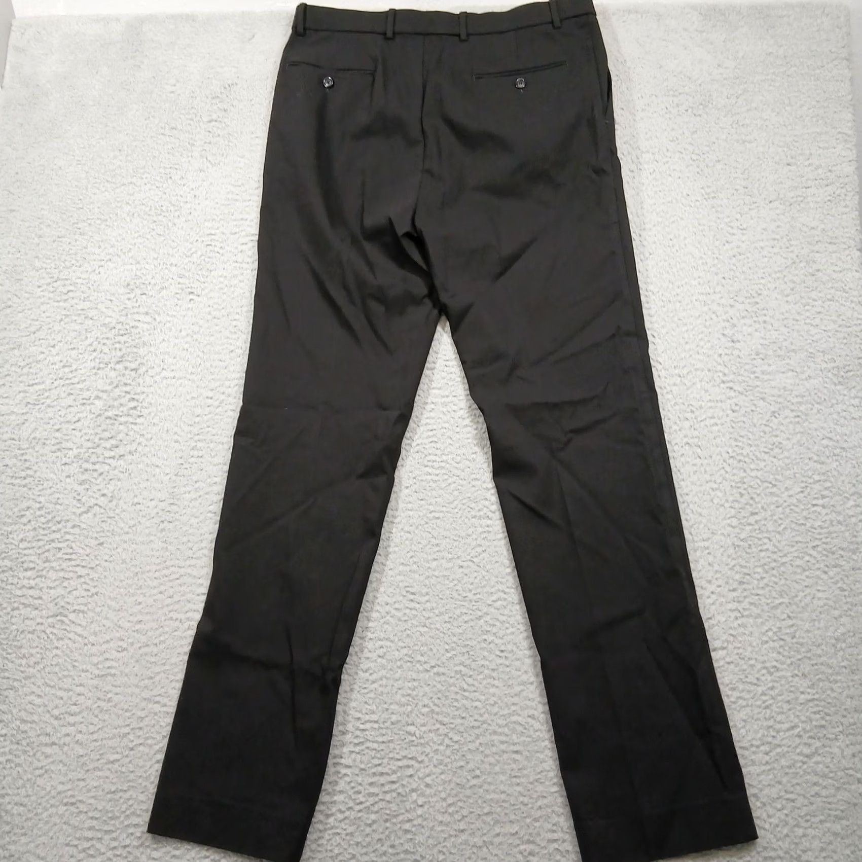 Tommy Hilfiger Tommy Hilfiger Mens Black Dress Pants 34x34 THFlex Stretch Slim Fit EUC Pants 34 Black Solid Men Clothing Mens Clothing Size US 34 / EU 50 - 3 Thumbnail