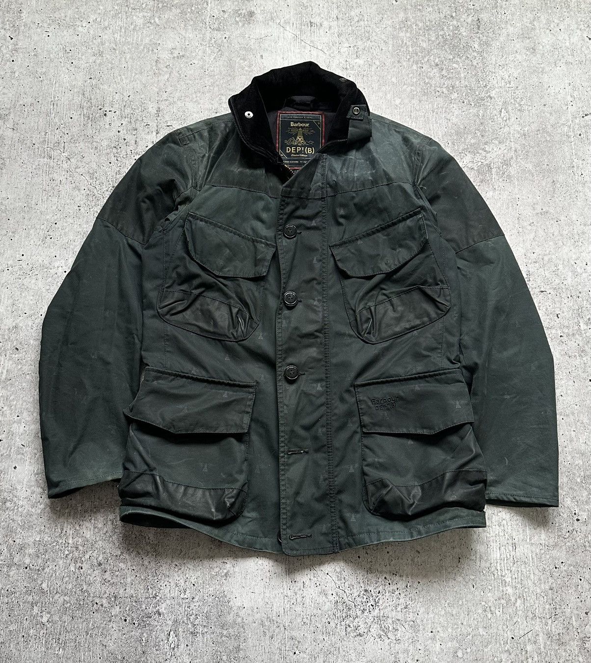 Barbour Men's Barbour Mast Multilogo Waxed Jacket Size US S / EU 44-46 / 1 - 1 Thumbnail