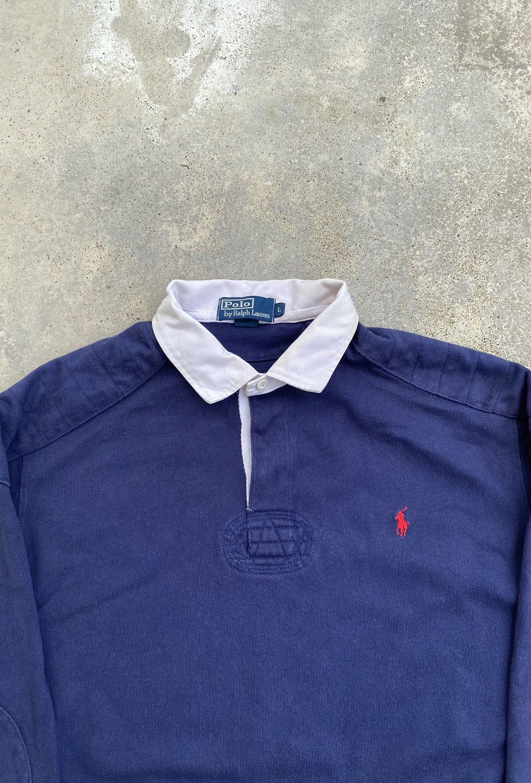 Polo Ralph Lauren Vintage Polo Ralph Lauren Rugby Long Sleeve polo shirt Size US L / EU 52-54 / 3 - 2 Thumbnail