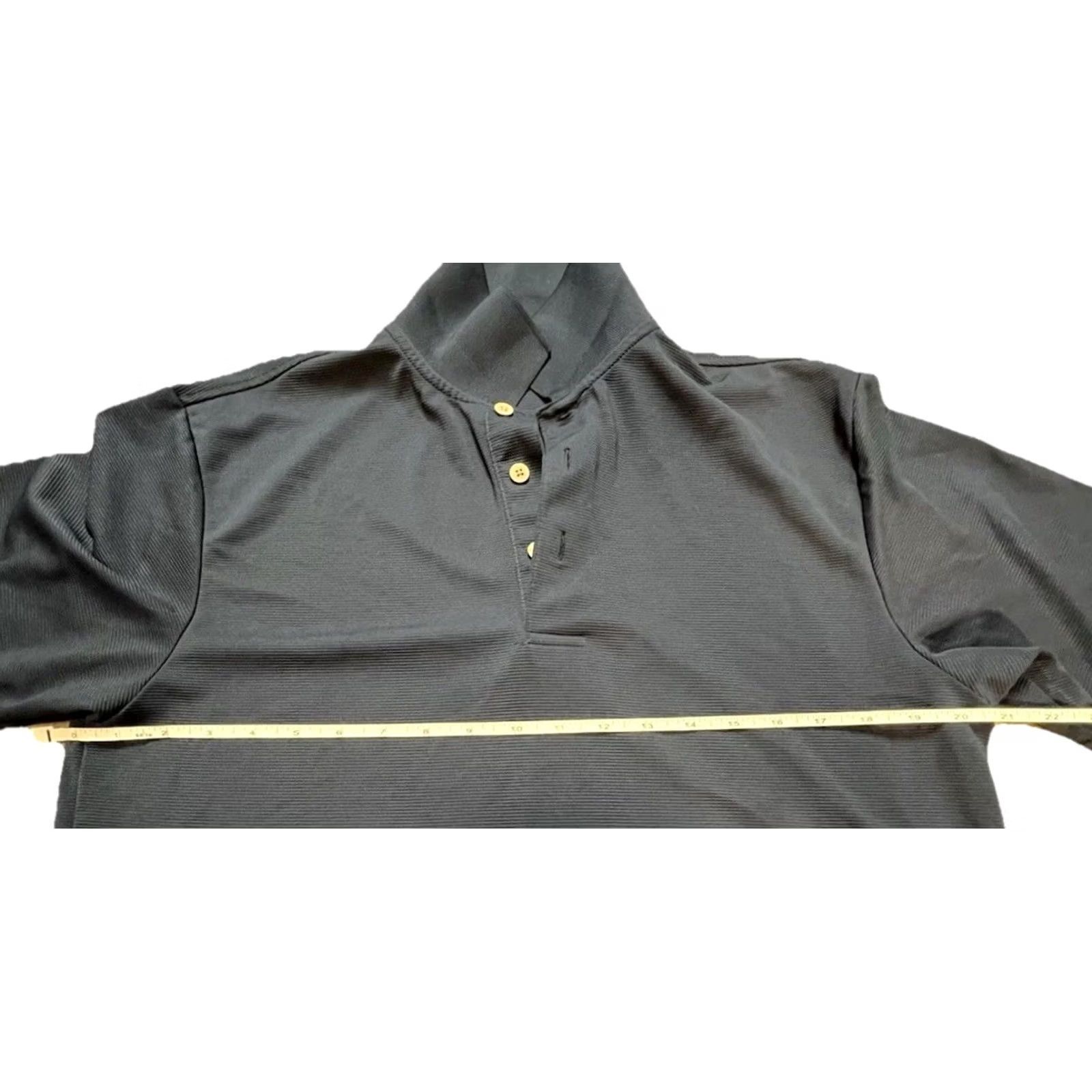 Cubavera Cubavera Polo Shirt Men M Blue Textured Performance Short Sleeve Golf Polo Shirt Mens Blue Size US M / EU 48-50 / 2 - 5 Thumbnail