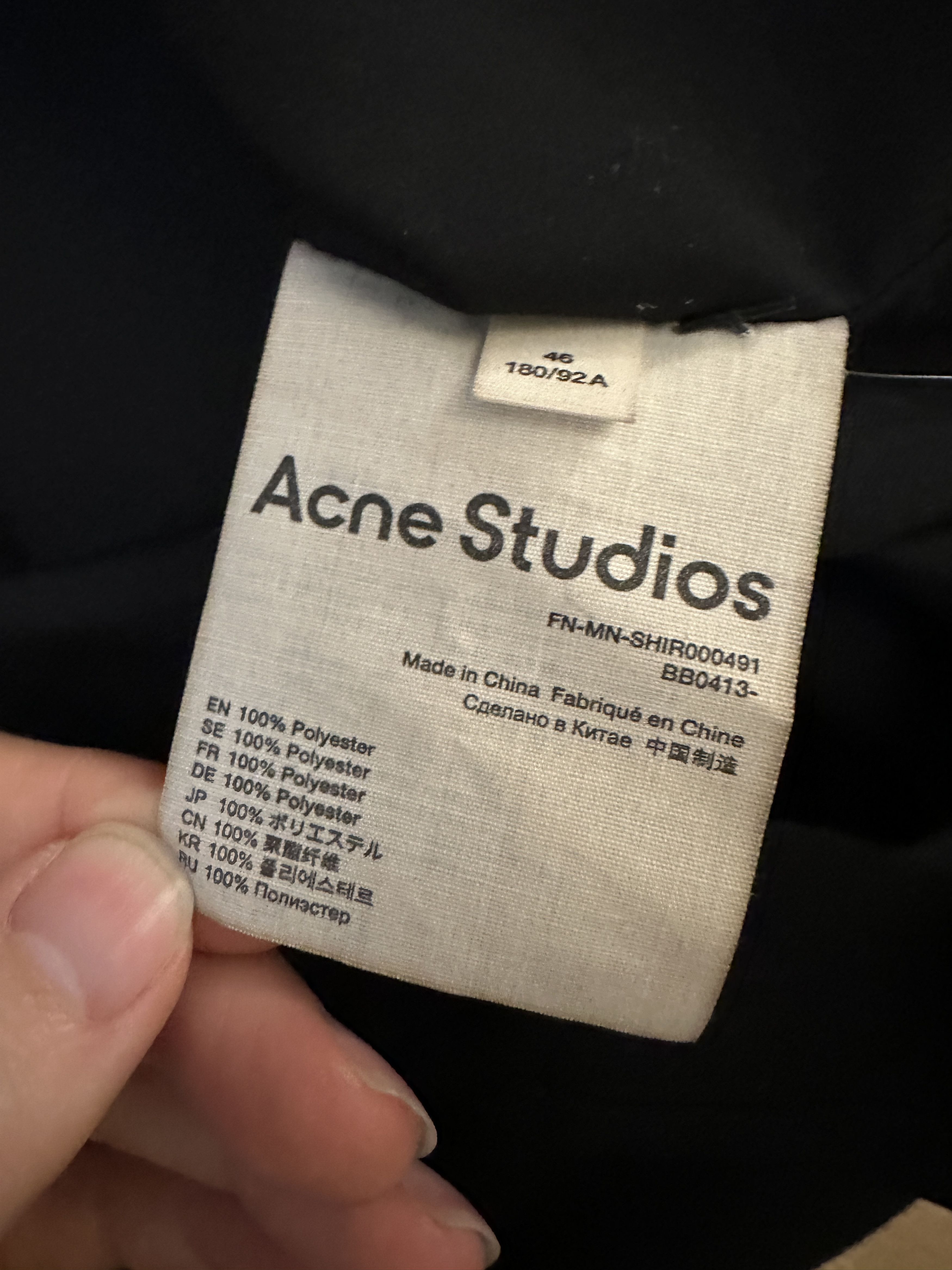 Acne Studios Acne Studios Oversized Button Up Shirt Size US XXL / EU 58 / 5 - 4 Thumbnail