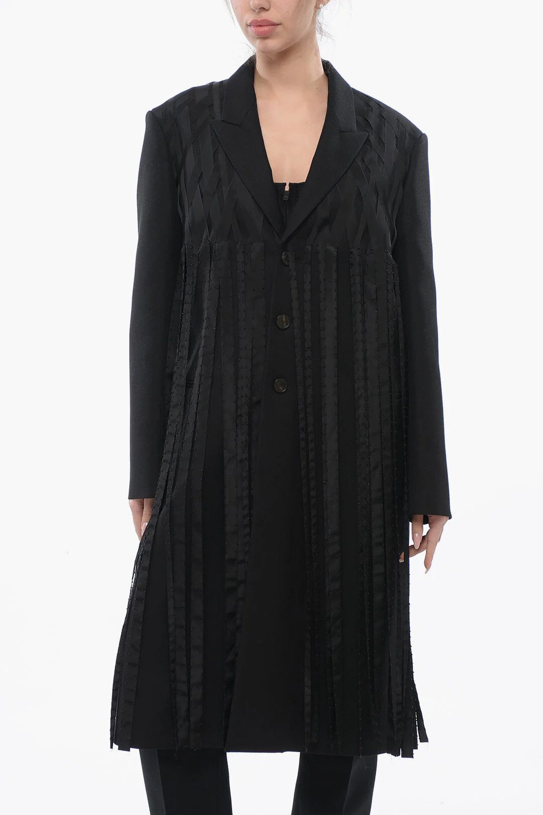 Dior o1mm0326 Wool-Blend Coat in Black Size M / US 6-8 / IT 42-44 - 1 Thumbnail