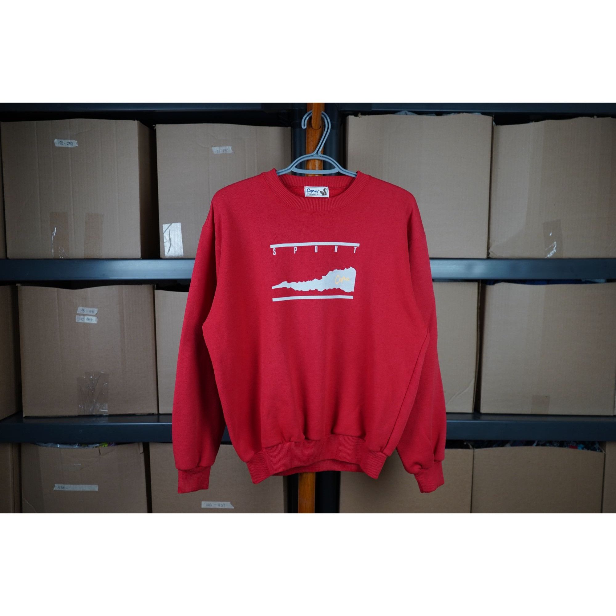 Vintage Vintage Red Crewneck Sweatshirt Women's M #495 Size M / US 6-8 / IT 42-44 - 1 Thumbnail