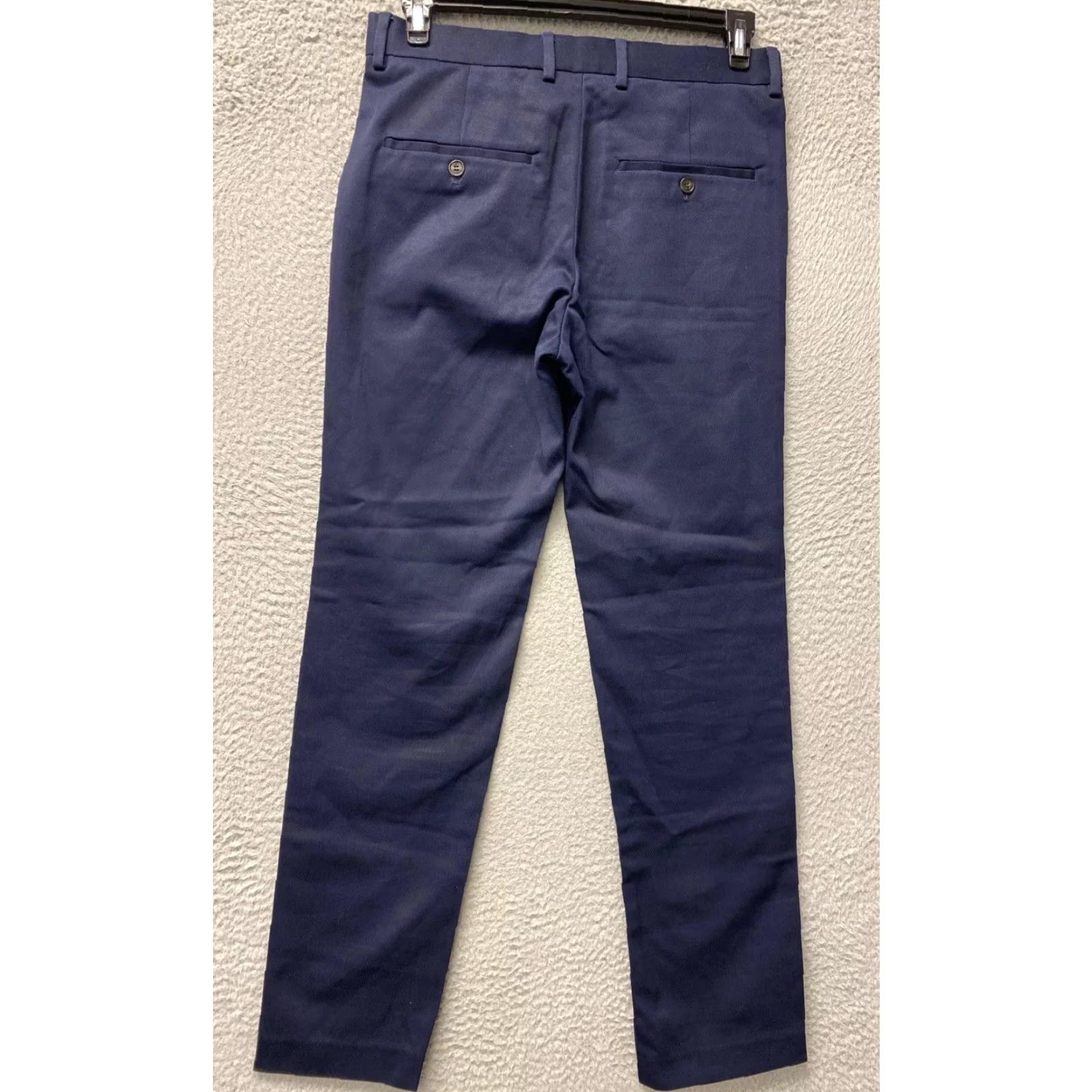 H&M H&M Slim Fit Chino Pants Men’s 32x32 Navy Flat Front Casual Workwear Skinny Size US 32 / EU 48 - 6 Thumbnail