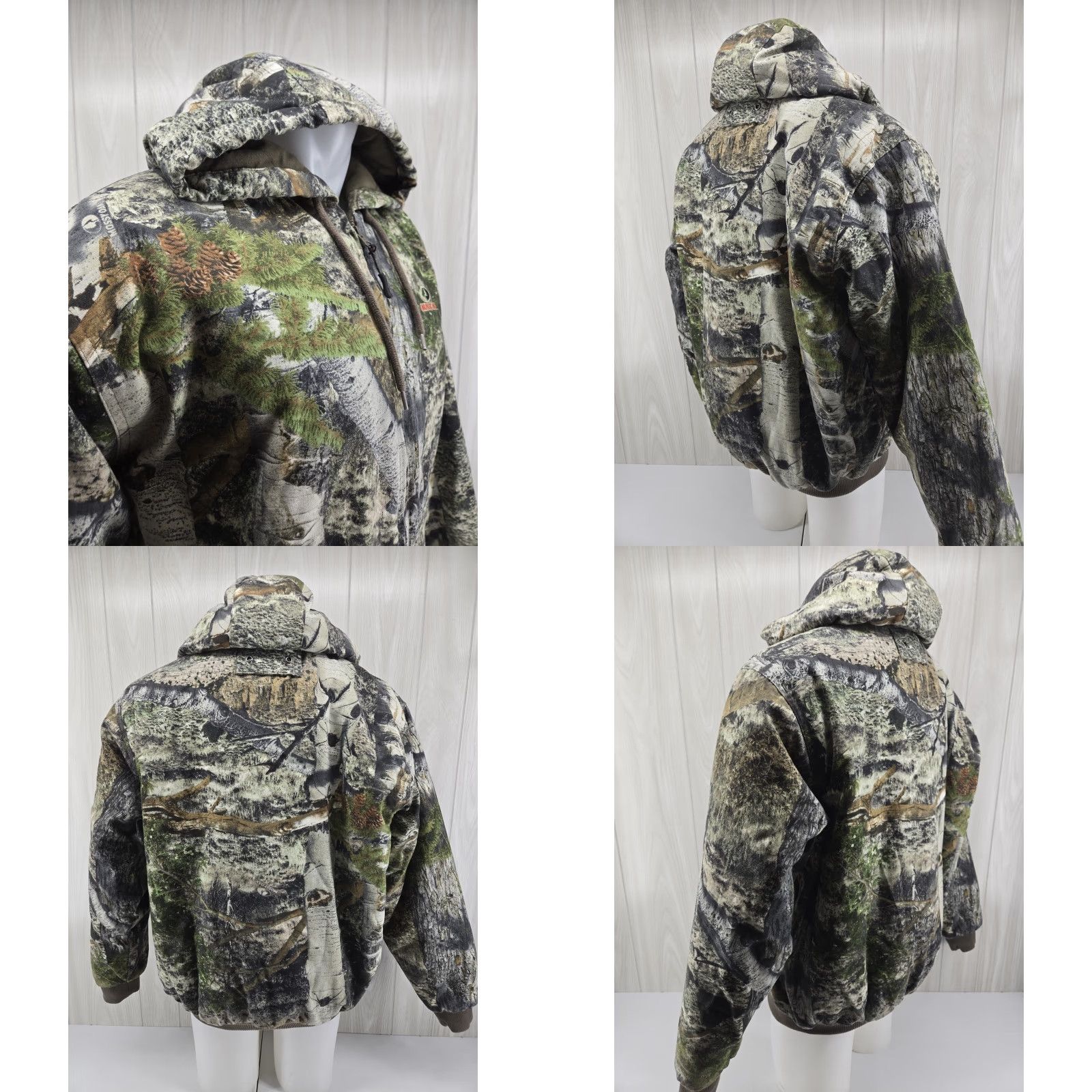 Vintage Mossy Oak Insulated Camo Jacket Green Full Zip Hooded Large Hunting Men L Zip Mos... Size US L / EU 52-54 / 3 - 8 Thumbnail
