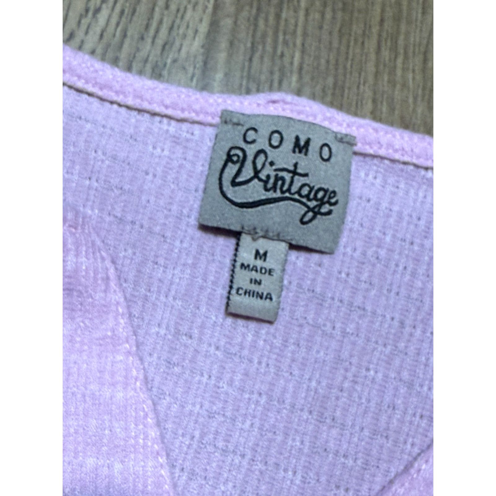 Pinko Como Shirt Women's Medium Pink Long Sleeve V-Neck Quarter Buttons Modern Basic Size M / US 6-8 / IT 42-44 - 5 Thumbnail