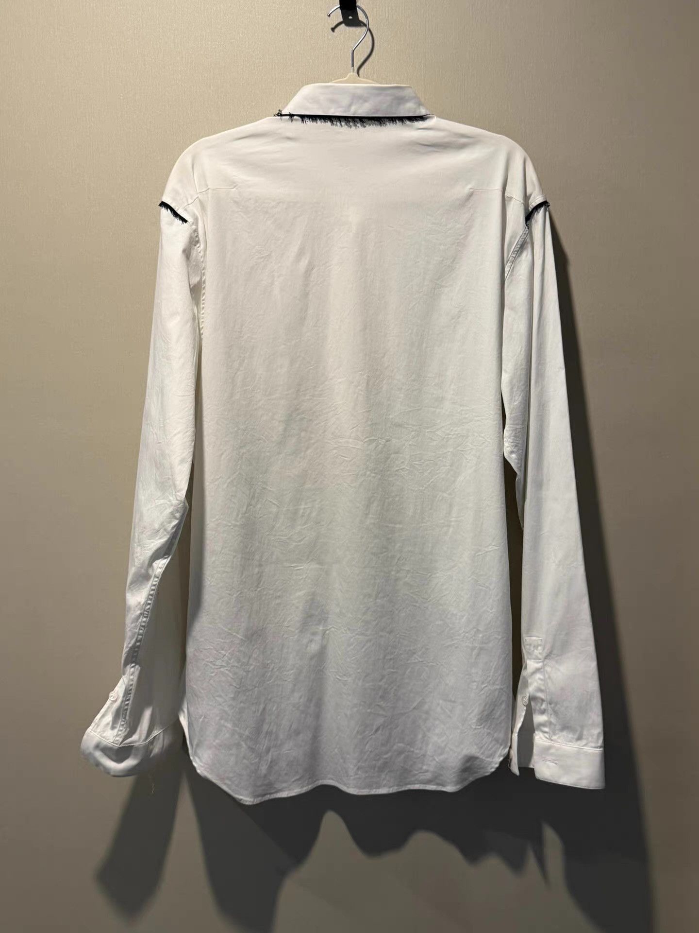 Dior Dior Homme white shirt with fringe Q20 Size US L / EU 52-54 / 3 - 2 Thumbnail