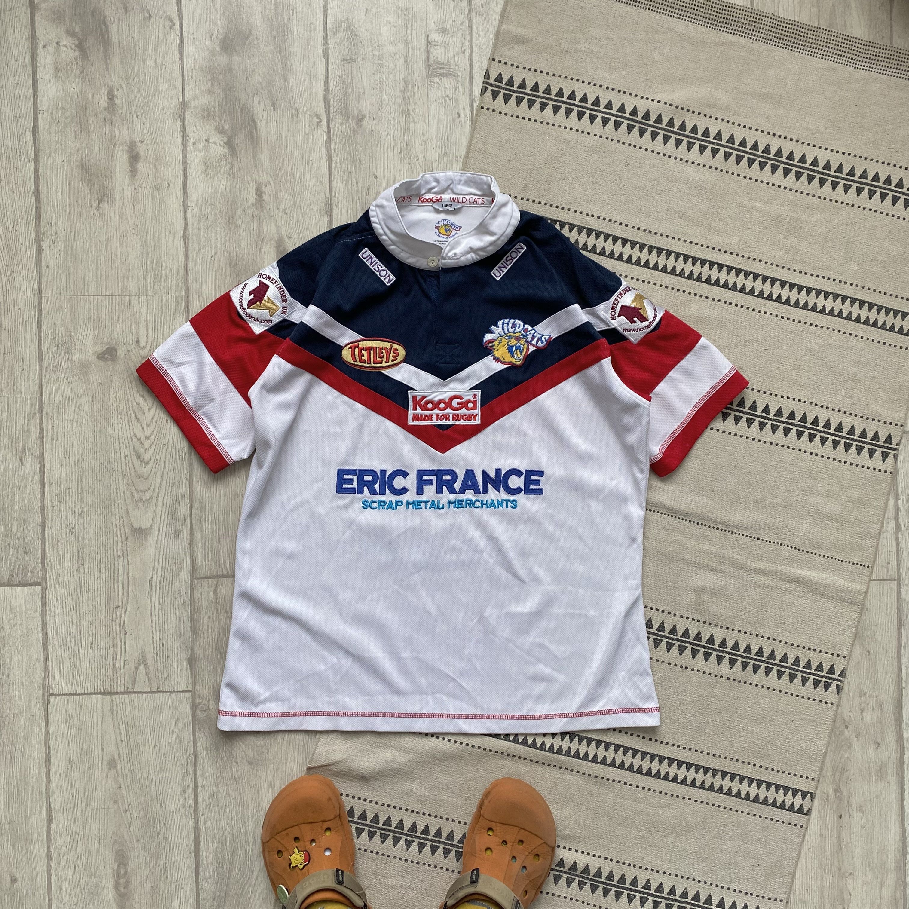 Cotton Traders 🏈 Vintage England Wakefield Wildcats rugby jersey Heavy tee Size US L / EU 52-54 / 3 - 1 Thumbnail