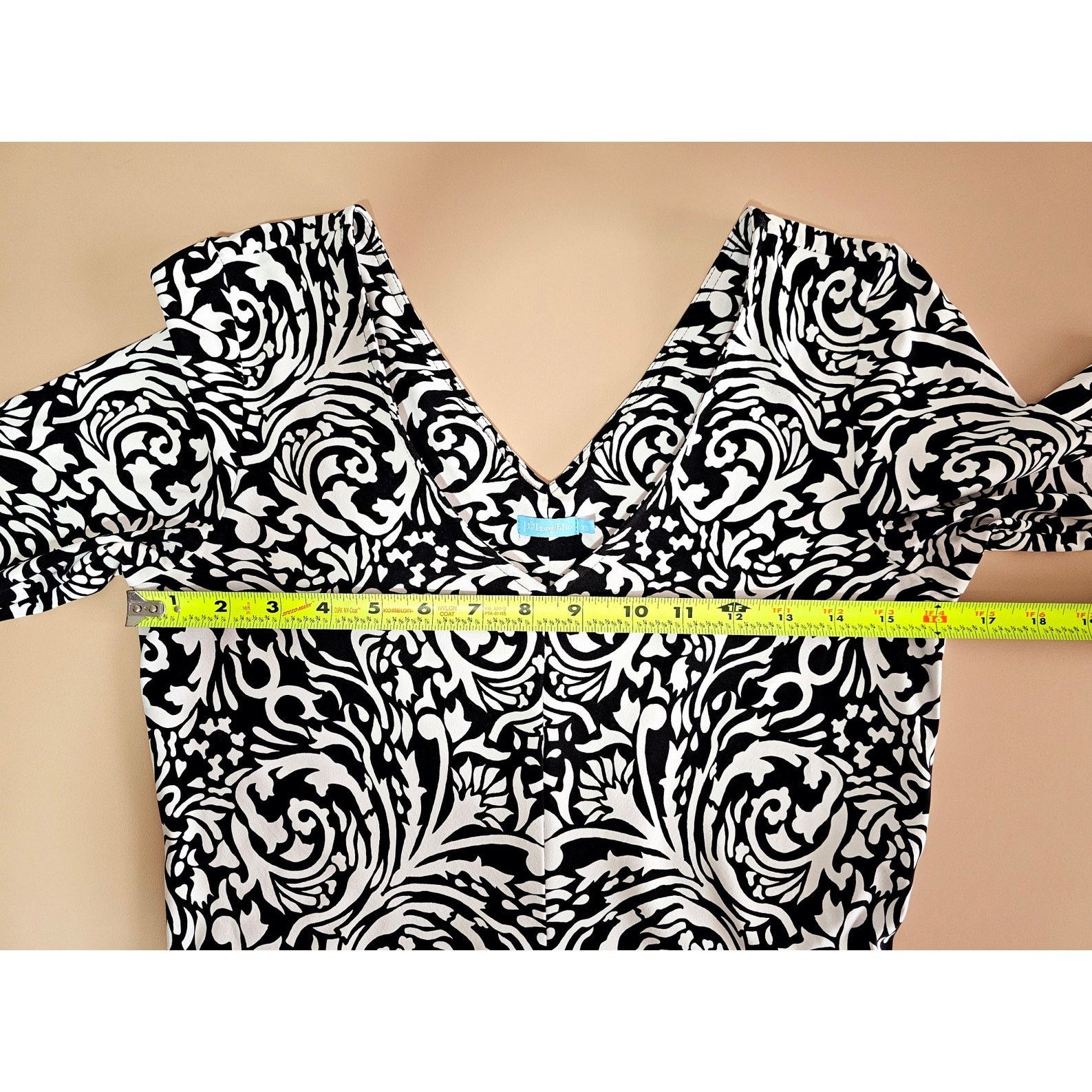 J.McLaughlin J. McLaughlin Catalina Cloth B/W Sheath Stretch Dress XS Size XS / US 0-2 / IT 36-38 - 5 Thumbnail