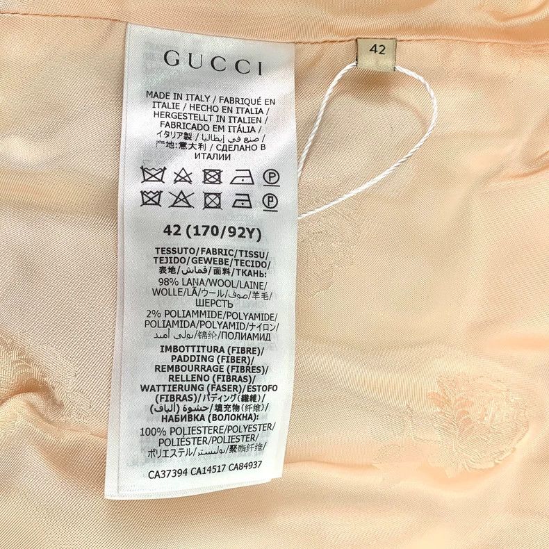 Gucci Gucci Beige gold buckle hooded drawstring zipper wool woven Size US XS / EU 42 / 0 - 7 Thumbnail