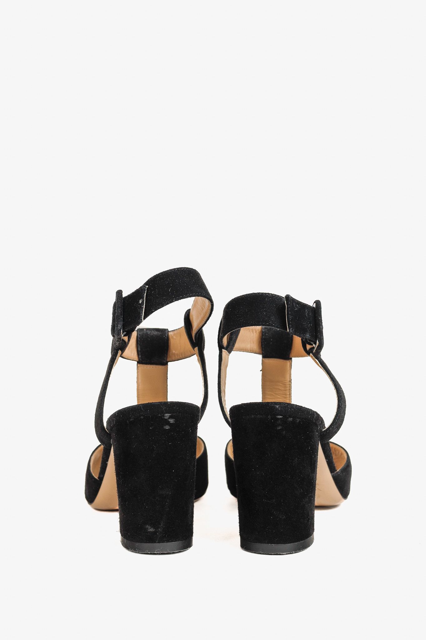 Charlotte Olympia Charlotte Olympia PF/15 Gala Black Suede Embellished Sandals Size US 6.5 / IT 36.5 - 3 Thumbnail