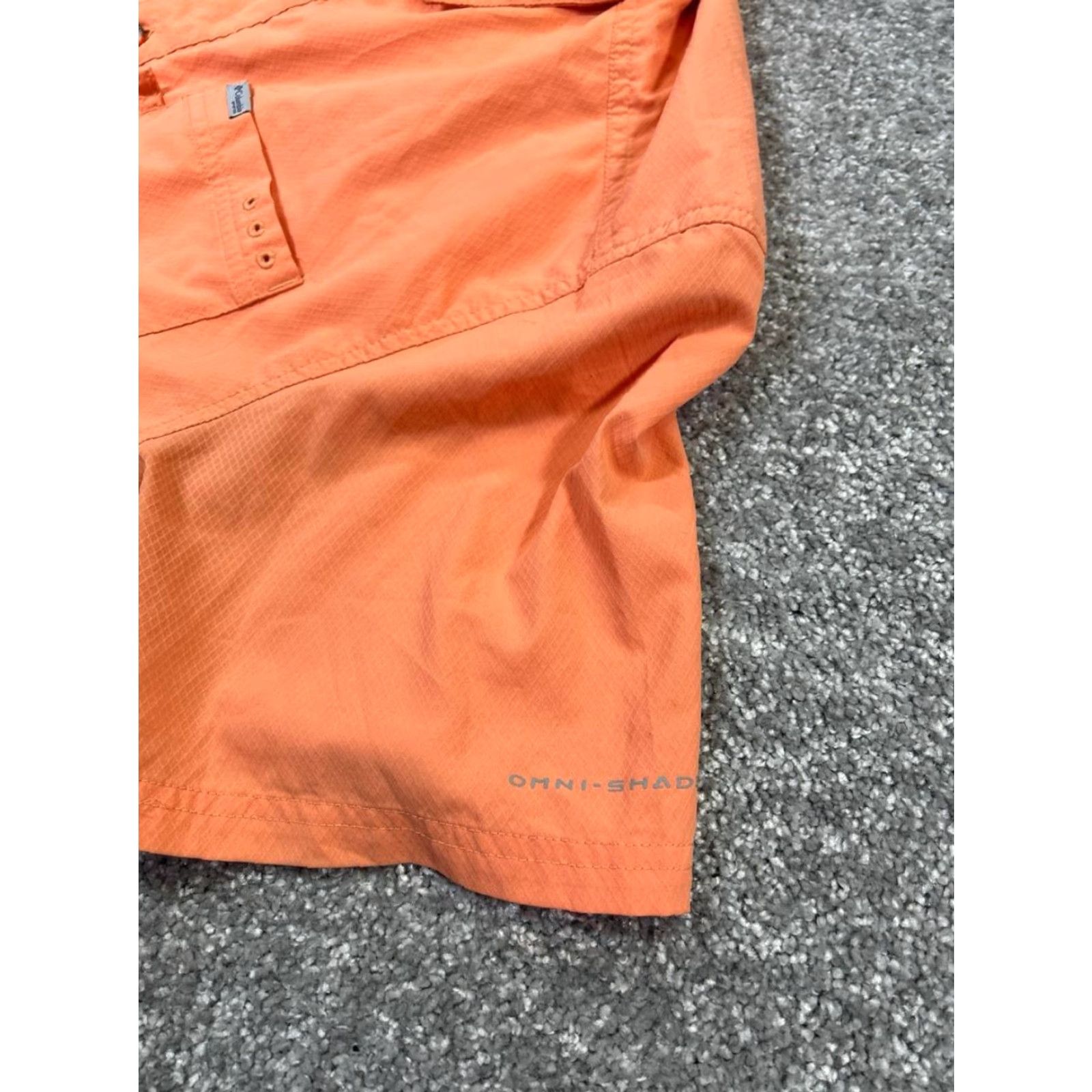 Vintage Columbia Shirt Mens Medium Orange Omni-Shade Button Up Size US M / EU 48-50 / 2 - 3 Thumbnail