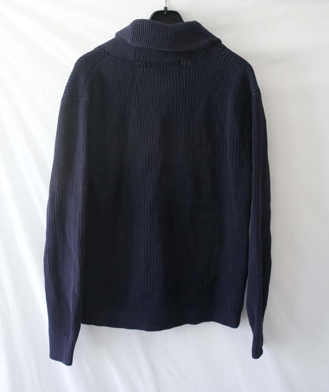 Ralph Lauren Ralph Lauren Shawl Sweater Cardigan Size L Cotton Dark Blue Size US L / EU 52-54 / 3 - 2 Thumbnail