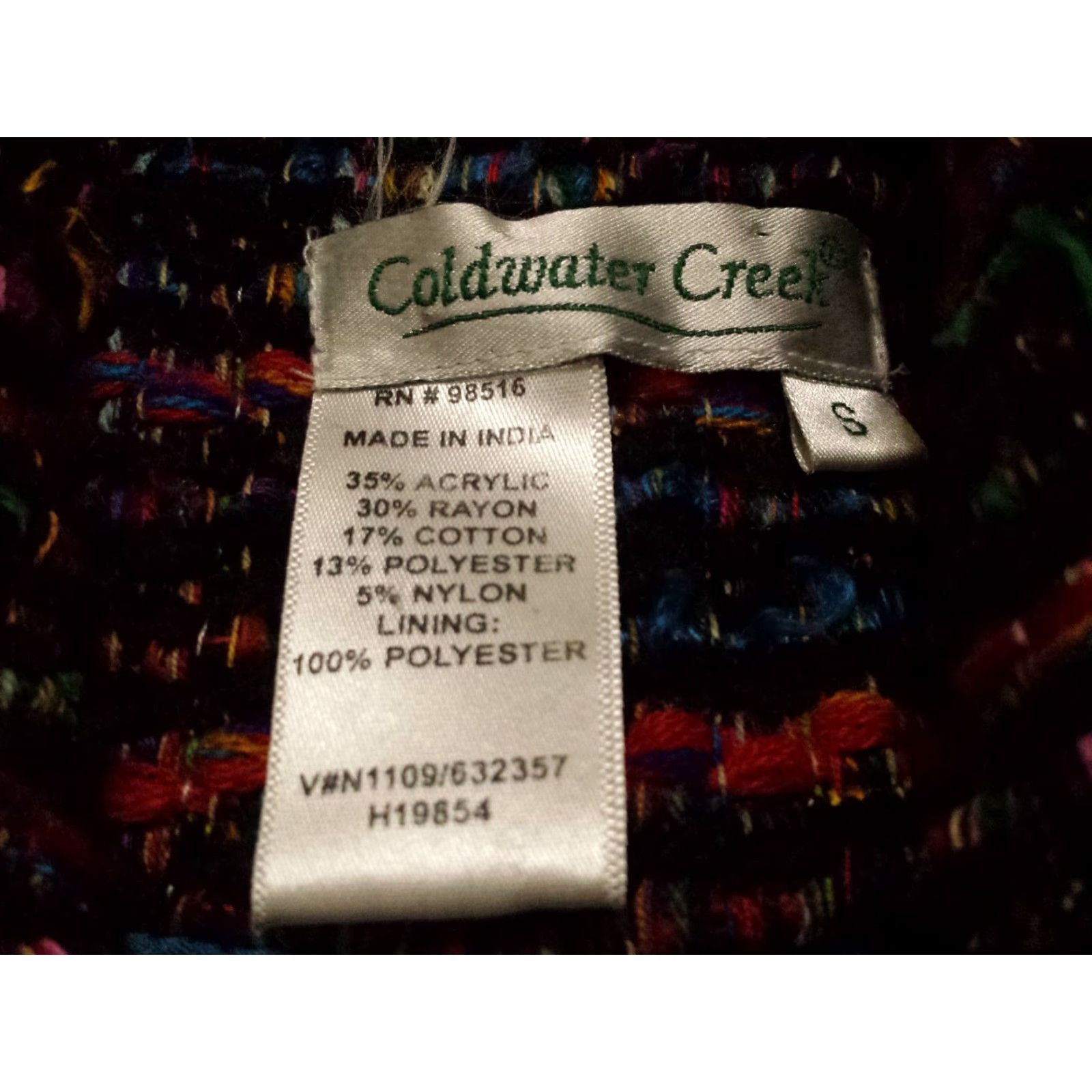 Coldwater Creek Coldwater Creek Womens Jacket Multicolor Striped Long Sleeve Button-Up Small Regular Fit Adults Womens Long Sleeve Jacket Size S / US 4 / IT 40 - 5 Thumbnail