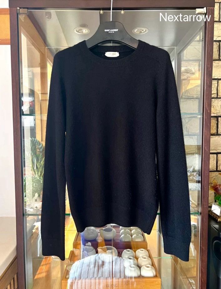 Saint Laurent Paris × Yves Saint Laurent Saint Laurent 21fw Black Cashmere Sweater2410-Nextarrow Size US S / EU 44-46 / 1 - 1 Thumbnail