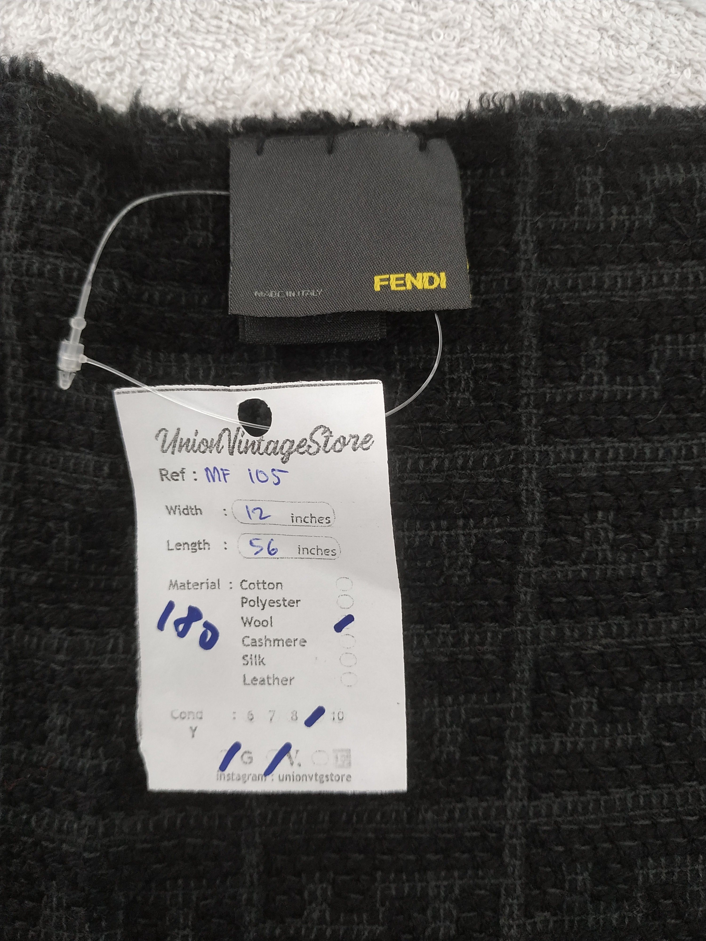 Fendi Vintage Fendi Wool Scarf/Muffler/Neckwear MF105 Size ONE SIZE - 5 Thumbnail