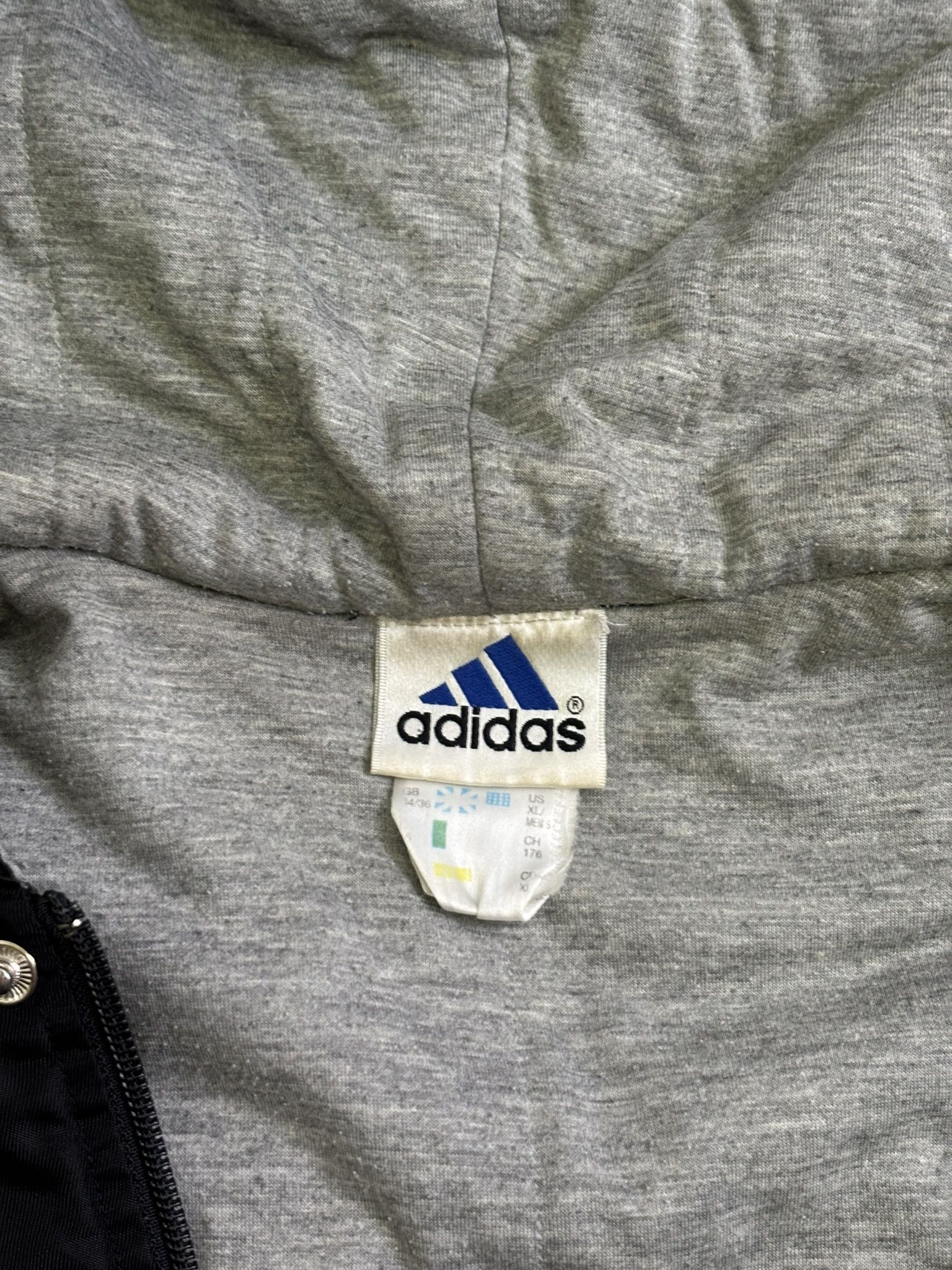 Adidas Adidas vintage 90s jacket zippered hood size XL Size US XL / EU 56 / 4 - 16 Thumbnail