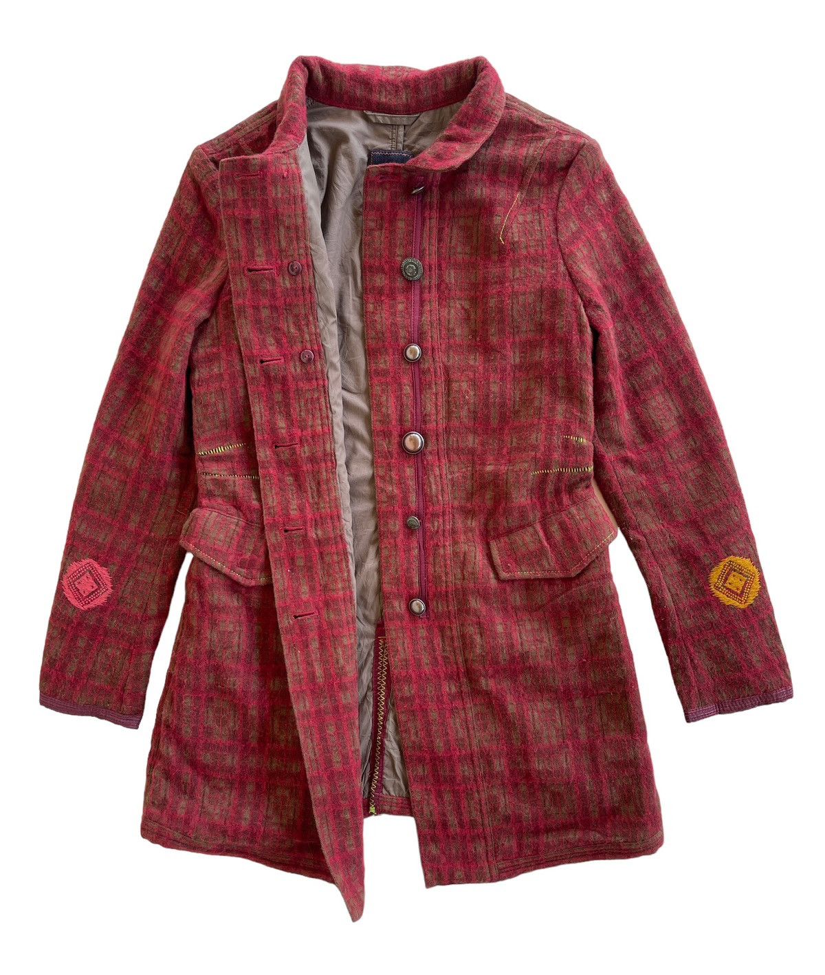 Marithe + Francois Girbaud Marithe Francois Girbaud Tweed Coat Jacket Size M / US 6-8 / IT 42-44 - 8 Thumbnail