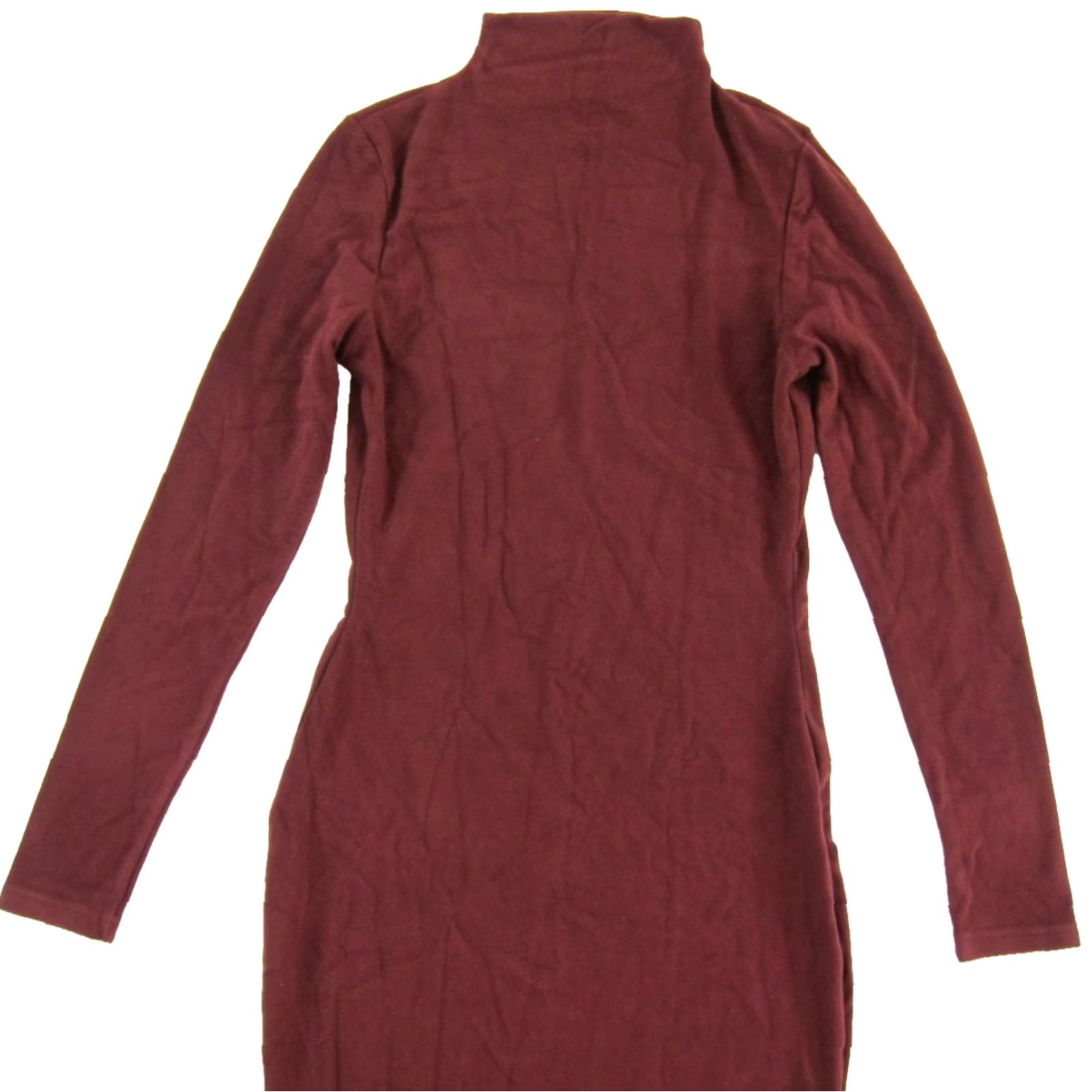 Vintage OGL NWT Merlot Red Rayon Stretch Long Sleeve Mock Neck Long Dress M Medium Dress Womens Size M / US 6-8 / IT 42-44 - 4 Thumbnail