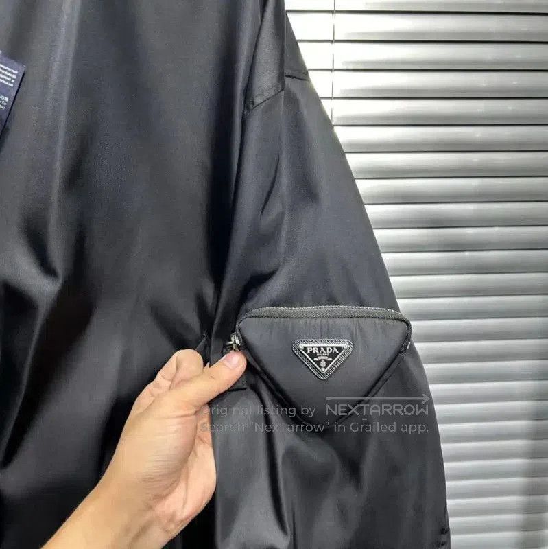 Prada Prada Men's Black Cotton Spring Autumn Jacket. Size US M / EU 48-50 / 2 - 3 Thumbnail