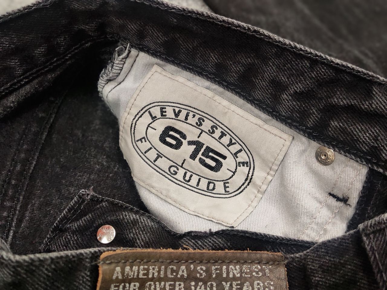 Levi's Vintage 90's Levis 615 fit Guide Faded Black Denim Jeans Size US 30 / EU 46 - 17 Thumbnail