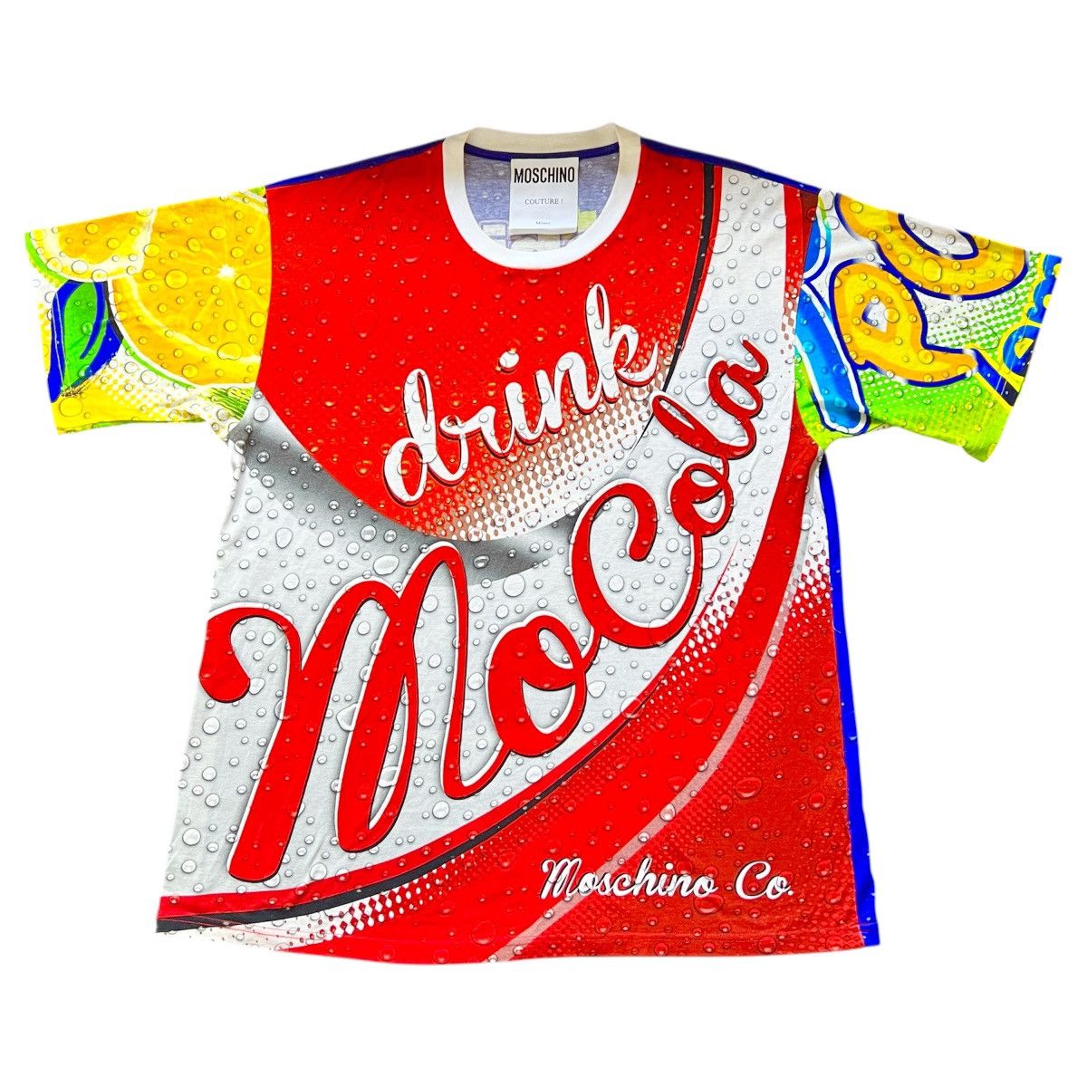 Moschino MOSCHINO MoCola T-SHIRT PRINT tshirt soda jeremy scott cola Size US XL / EU 56 / 4 - 1 Thumbnail