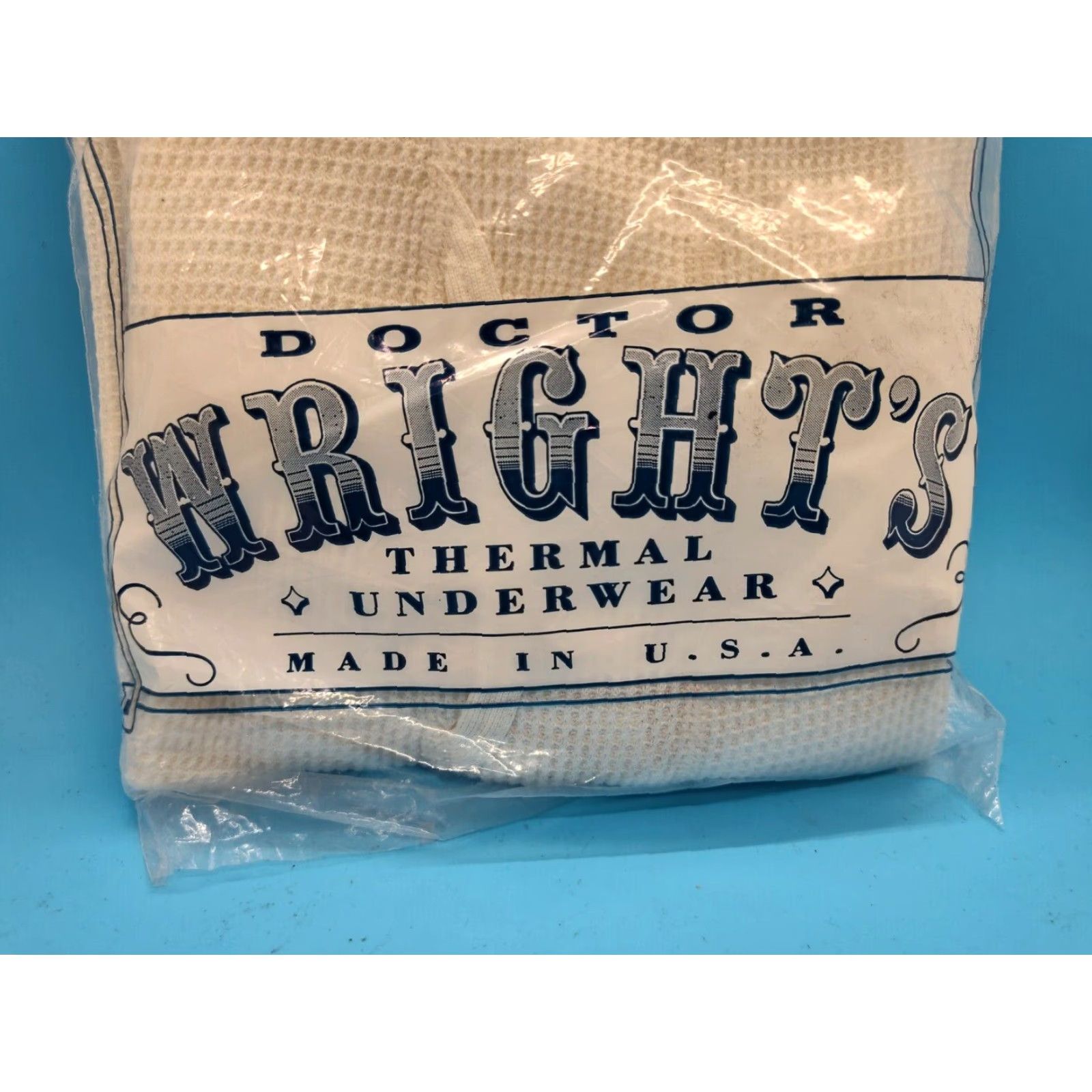 Vintage VINTAGE Doctor Wright's Thermal Long Johns Mens Pants L White/offwhite Thermal Preshrunk 80s NOS USA Mens Size US 33 - 2 Thumbnail