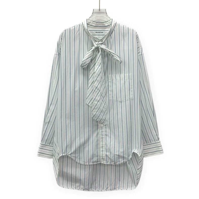 Balenciaga Balenciaga size 36 White striped logo monogram print lace Size XS / US 0-2 / IT 36-38 - 1 Thumbnail