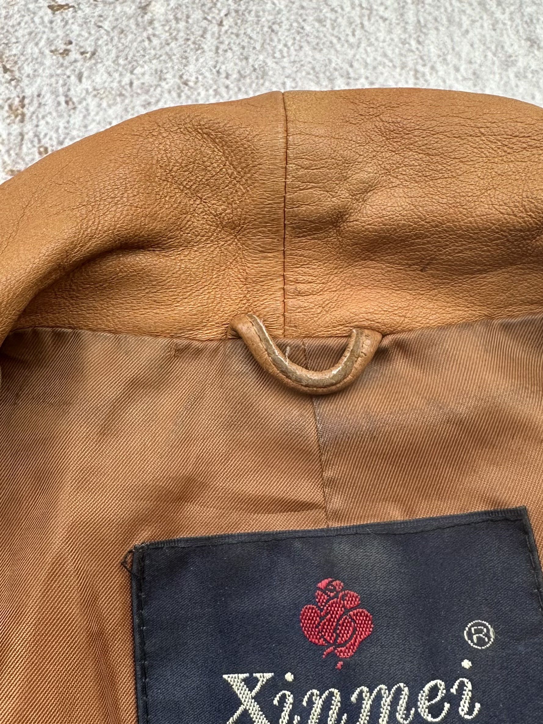 Vintage Vintage Faded Leather Jacket A376D15(262) Size S / US 4 / IT 40 - 9 Thumbnail