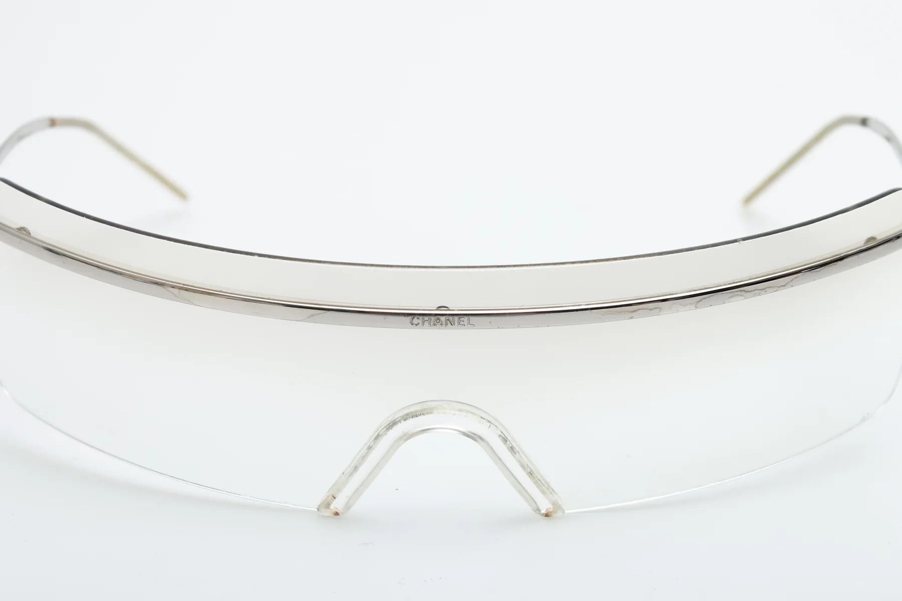 Chanel × Vintage CHANEL Sunglasses 4044 Mask Visor Rimless Ski Shield 4033 Size ONE SIZE - 2 Thumbnail