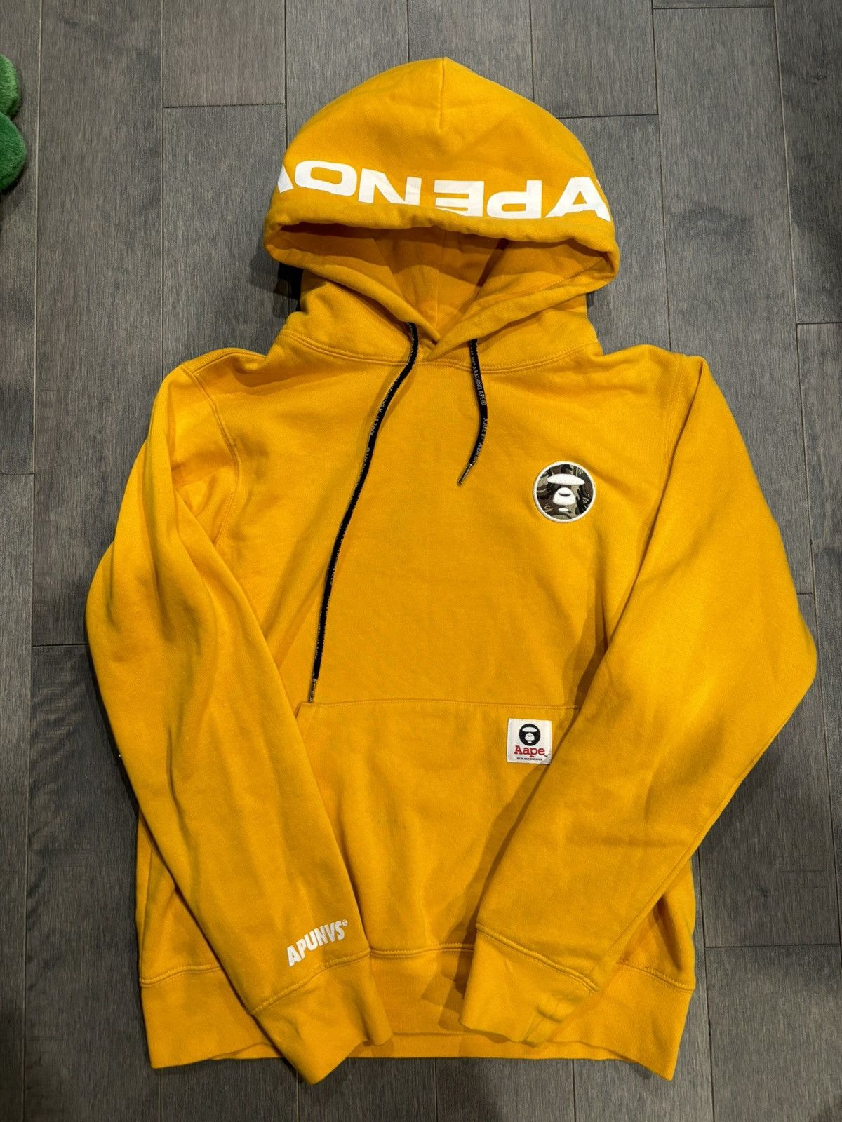 image of Aape Hoodie Yellow Small, Men's