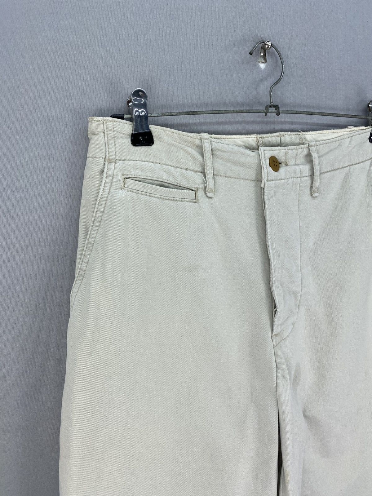 Levi's Vintage 90’s Levi’s Iconic 1970s US Army Khaki Trouser Pants Size US 30 / EU 46 - 2 Thumbnail