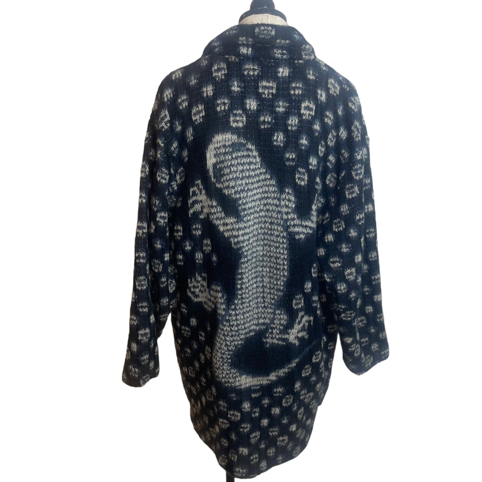 Vintage Biba Vintage Womens Sweater Coat Size 40 Blue Size S / US 4 / IT 40 - 2 Thumbnail
