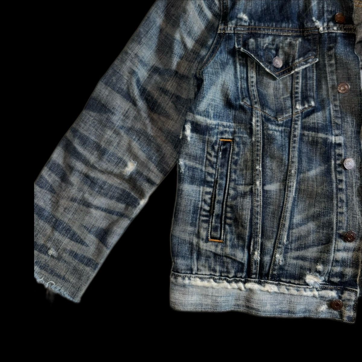 Denim & Supply Ralph Lauren Ralph Lauren denim and supply distressed jean jacket Size US M / EU 48-50 / 2 - 2 Thumbnail