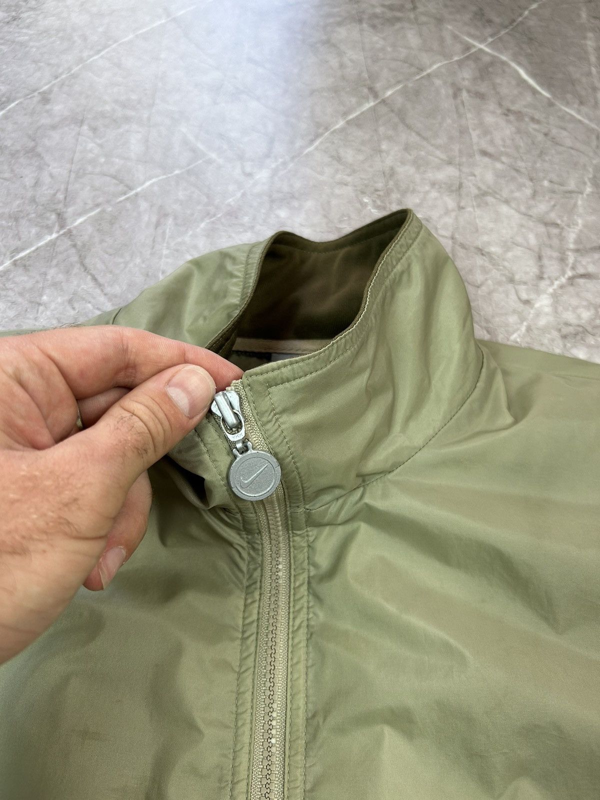 Nike × Vintage 90s Nike Swoosh Vintage Y2K Oversized Nylon Retro Jacket Size US L / EU 52-54 / 3 - 4 Thumbnail